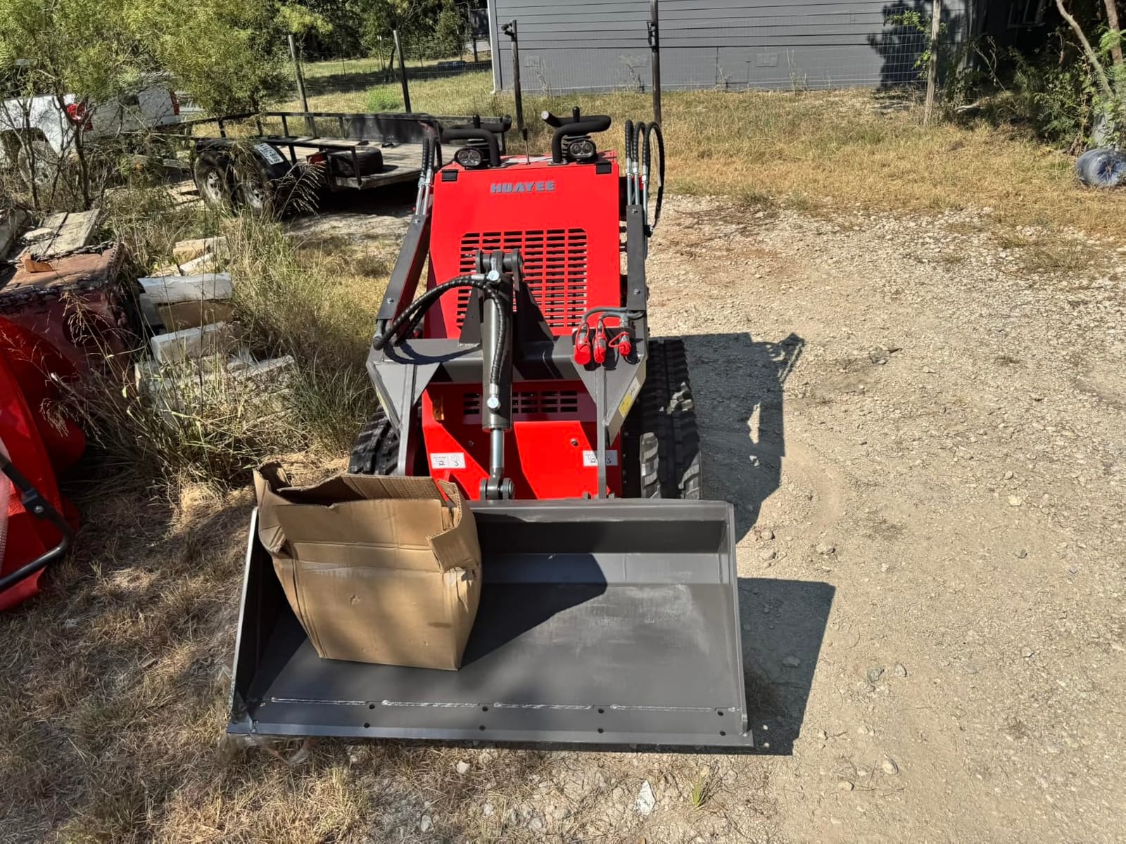 Mini Skid Steer Loader 23HP Gas Powered Stand On Compact Track Loader customer photo 2