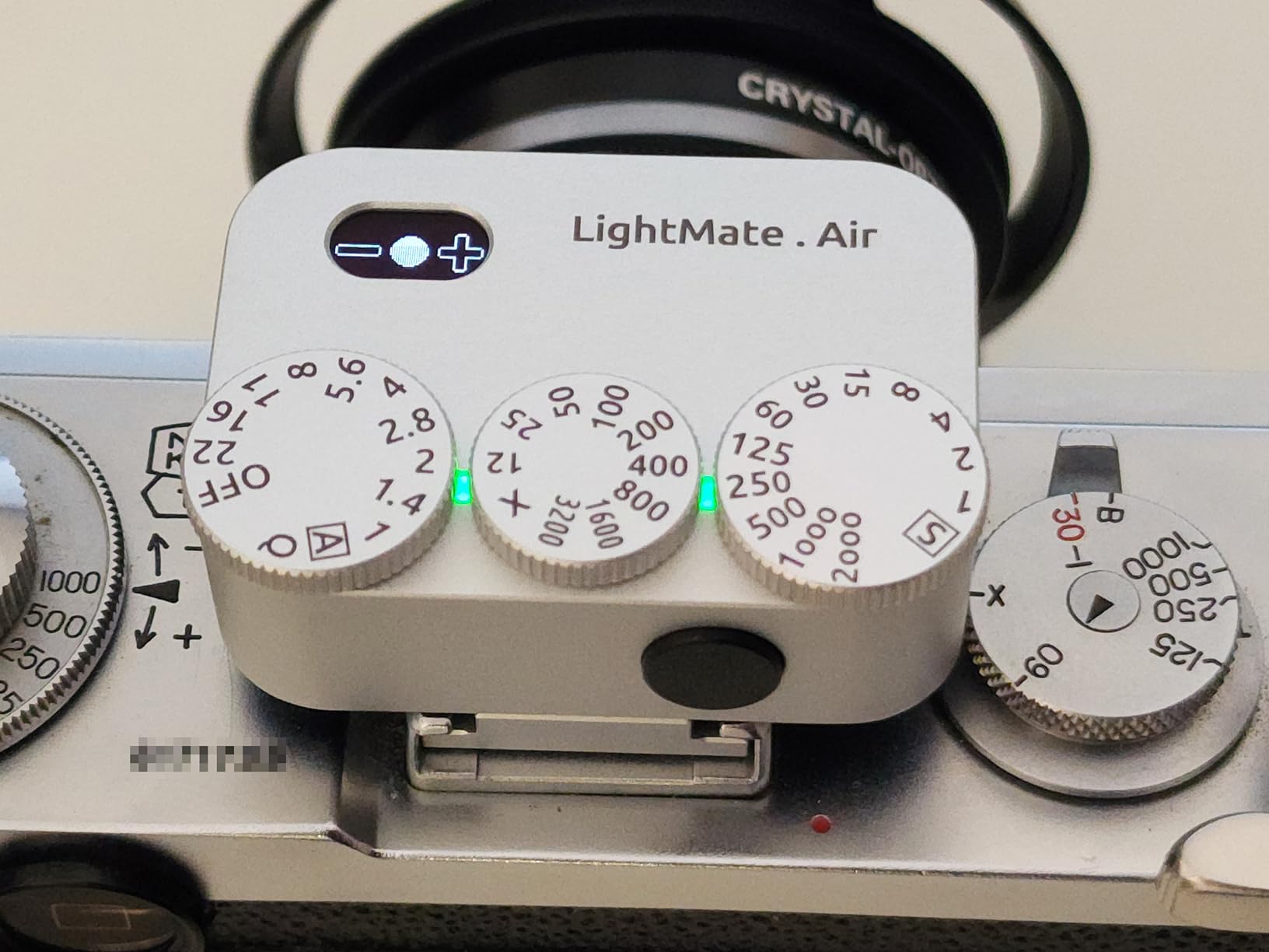 LightMate AirPro Light Meter Photography, 35° Wide-Angle Reflective Digital Exposure Meter, Rechargeable 20H Battery Life, 3 Dials Retro Exposure Indicator, for Leica & Other Film Cameras, Black Metal customer photo 2