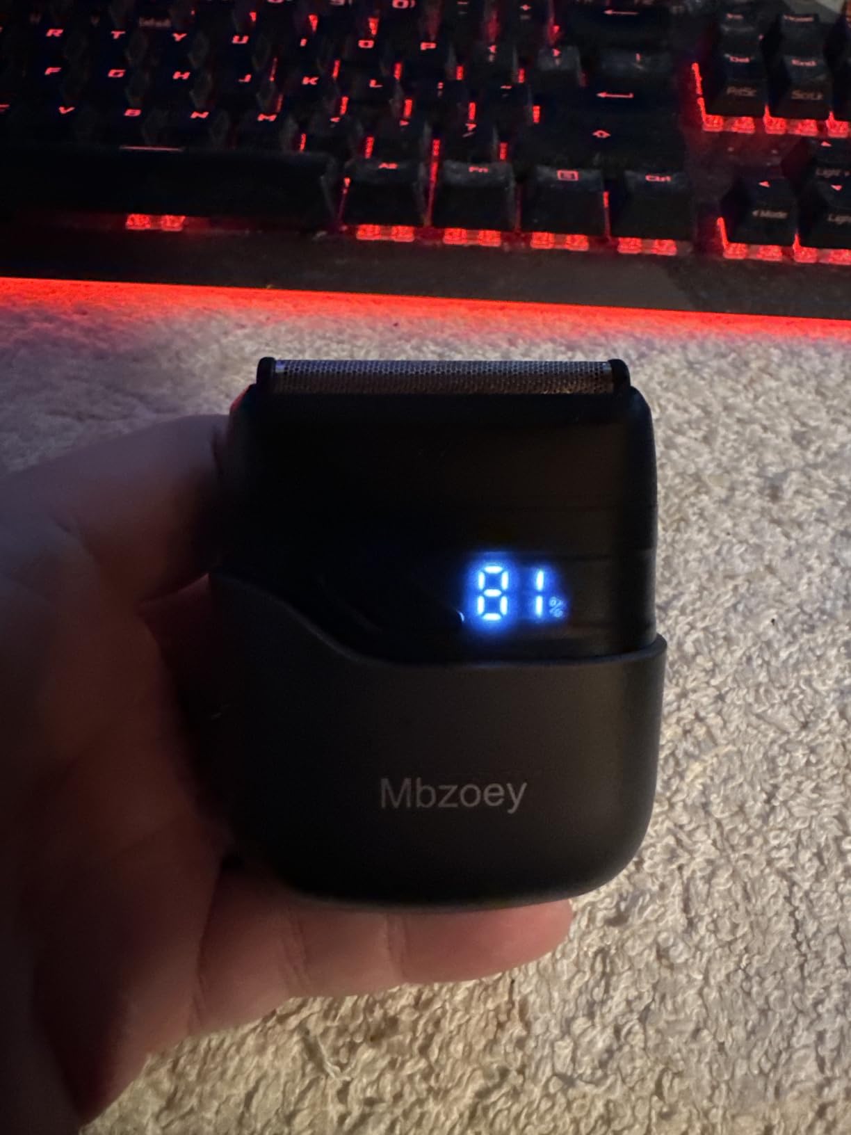 Mbzoey Electric Foil Shavers for Men: IPX7 Waterproof - Magnetic Cover | Mini Razor for Travel - Face Shaver with LED Display & USB-C Fast Charge - Micro-Comb Technology & Precision Blades customer photo 2