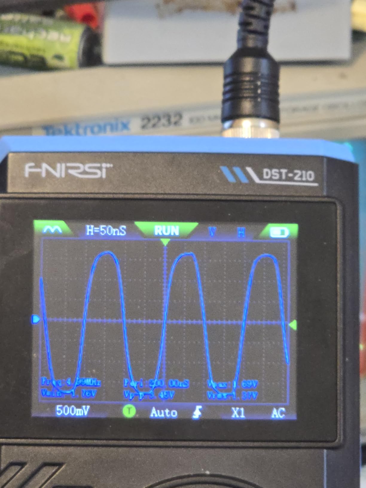 FNIRSI DST-210 3-in-1 10MHz Handheld Oscilloscope Multimeter DDS Generator | 48MS/s, 19999-Count TRMS Rechargeable Multimeter, Auto-Ranging AC/DC Voltage/Current, Resistance for Automotive & Electronics customer photo 1