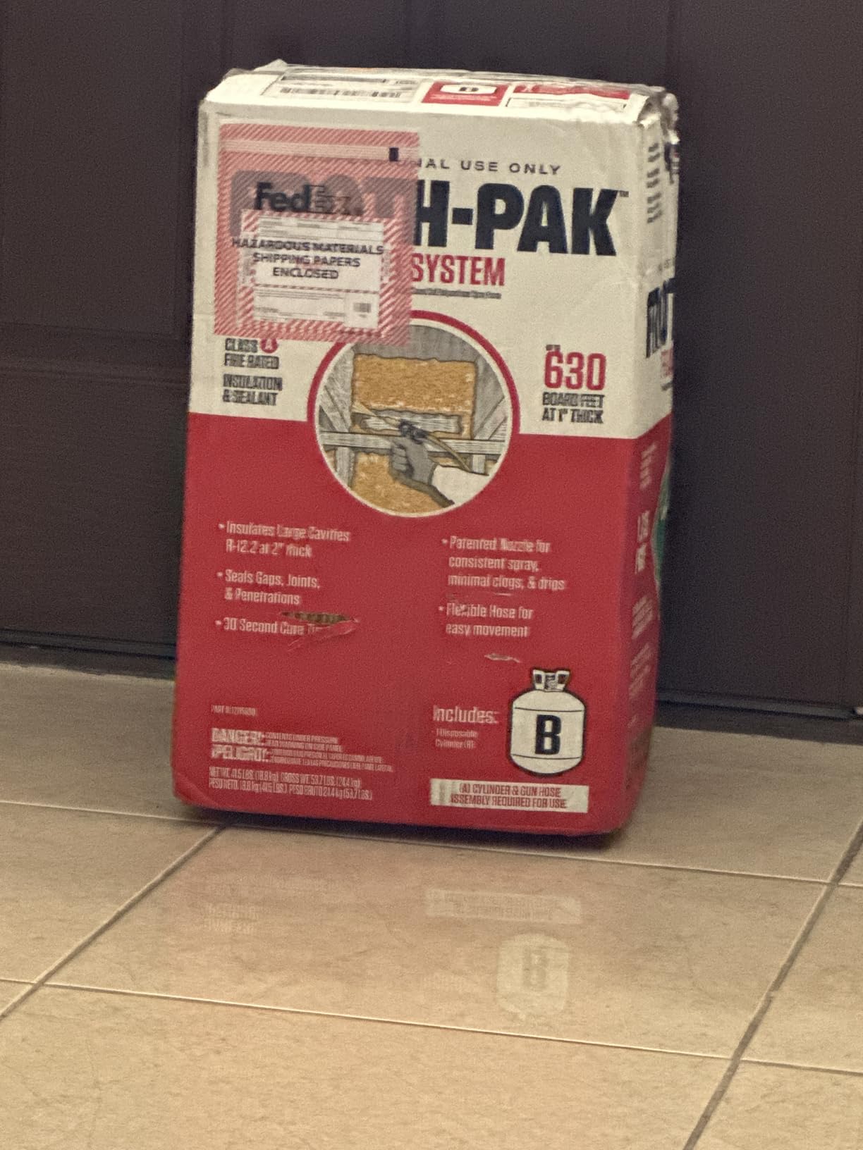 Froth Pak 630 Spray Foam Insulation Kit, 15 ft Hose, Closed Cell customer photo 1