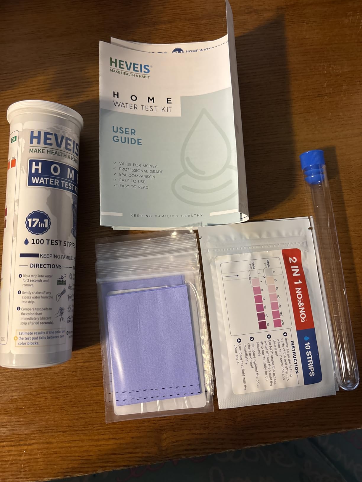 21-in-1 Home Drinking Water Testing Kit - 120 Strips + 4 Bacteria Tests - Tap and Well Water Test Kit, Easy to Test and Read for Hardness, Lead, Iron, Fluoride, pH, Copper, Bacteria and More customer photo 1