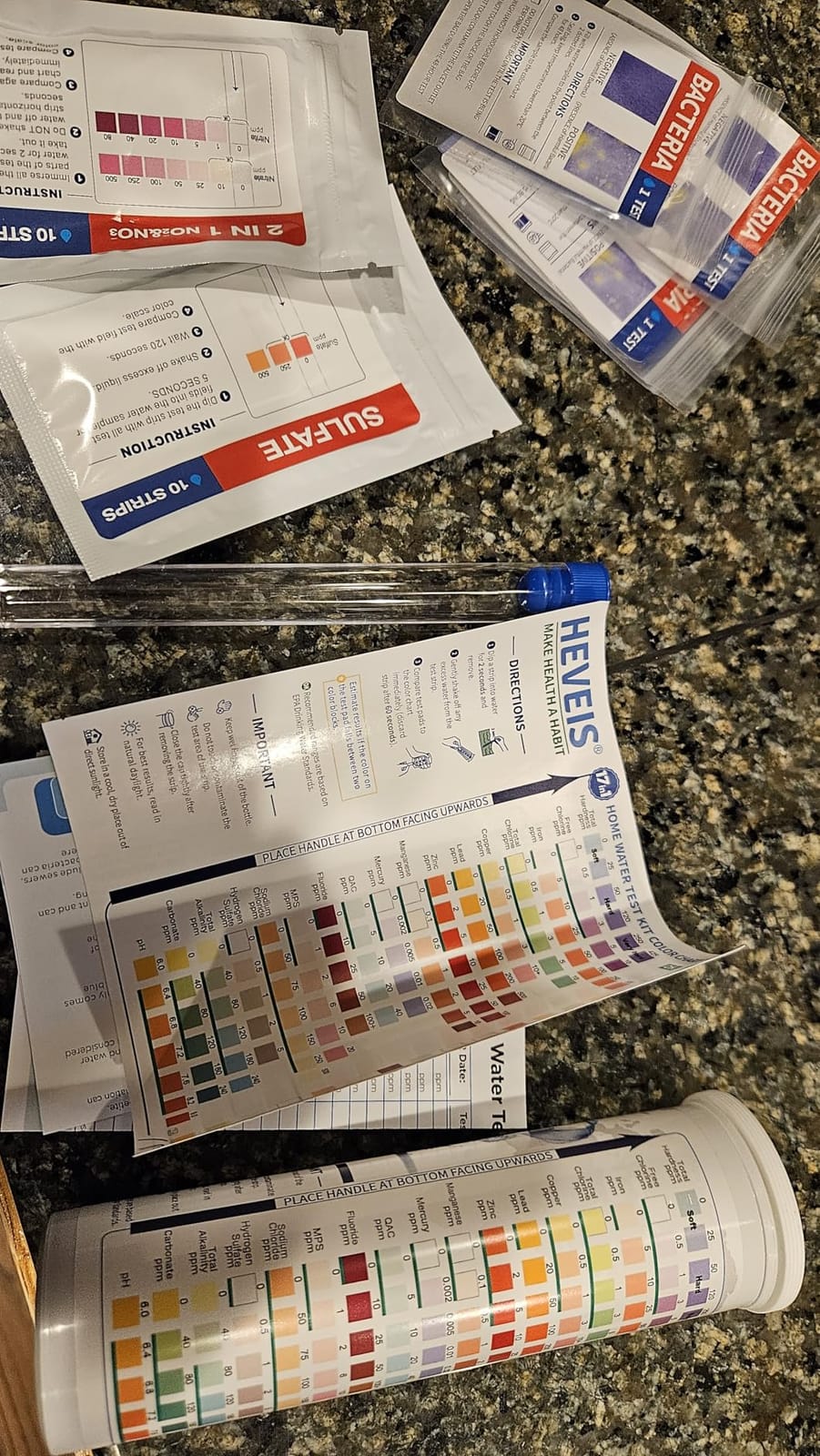 21-in-1 Home Drinking Water Testing Kit - 120 Strips + 4 Bacteria Tests - Tap and Well Water Test Kit, Easy to Test and Read for Hardness, Lead, Iron, Fluoride, pH, Copper, Bacteria and More customer photo 2
