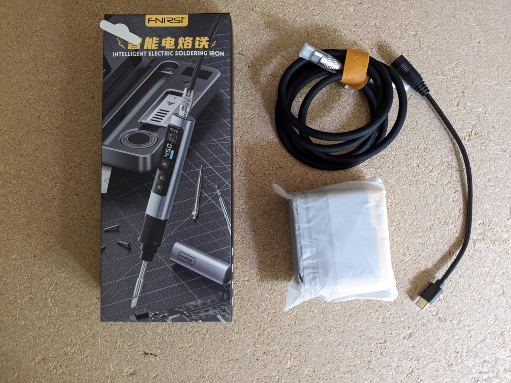 FNIRSI HS-02A 100W Portable Corded Soldering Iron Kit, 3S Fast Tinning | 212-842℉, Pre-set 3 Groups Temps, Auto Sleep, 6 F245 Soldering Tips, Smart Soldering Pen Tool for Electronic Repair with Case customer photo 1