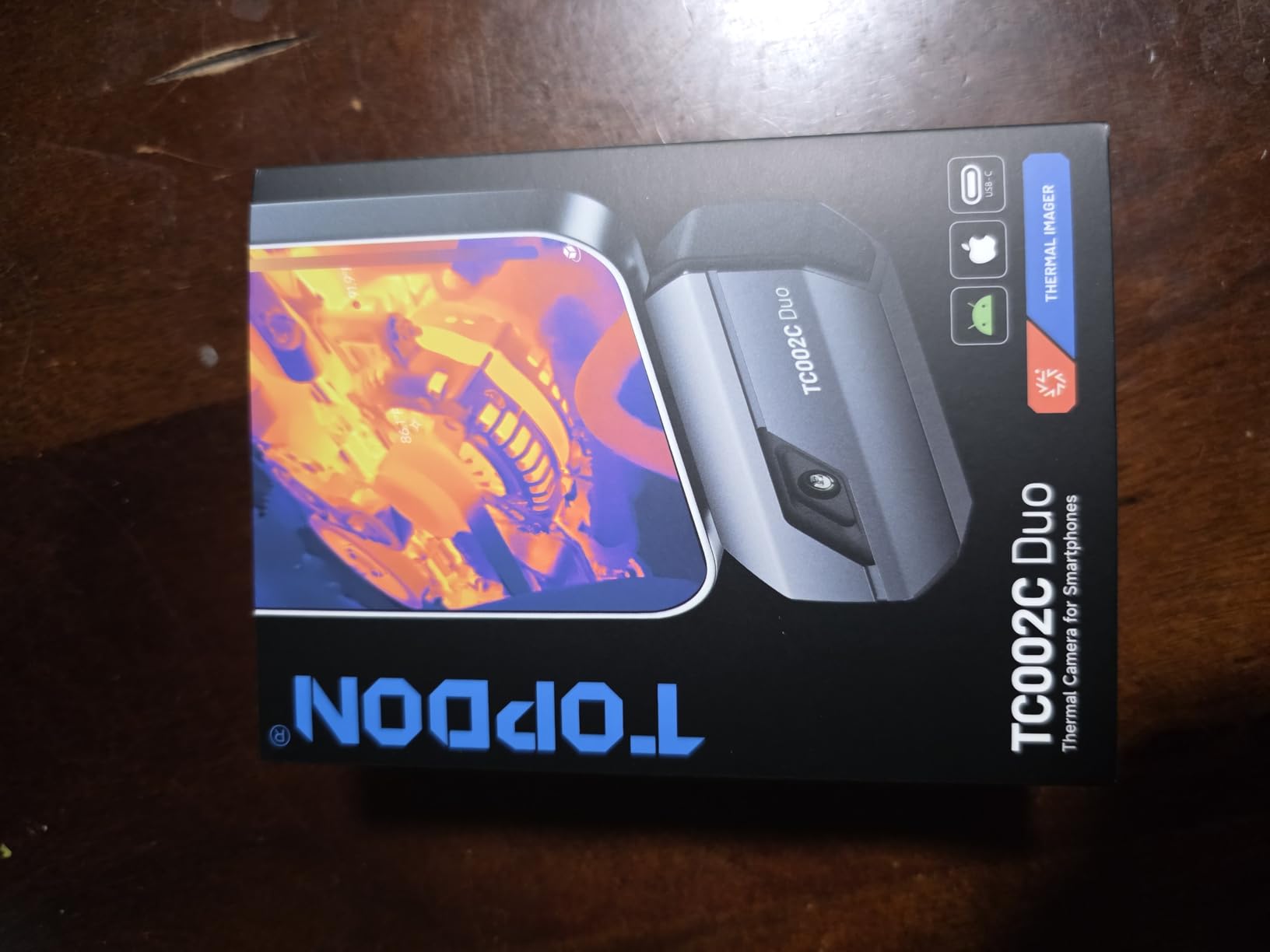 TOPDON TC002C Duo Thermal Imaging Camera for Any USB-C iPhone iPad Android | 512 x 384 Super Resolution, 256 x 192 IR Resolution Imager, 40mK NETD, -4°F~1022°F Temp Range, 25Hz Refresh Rate, Grey customer photo 2