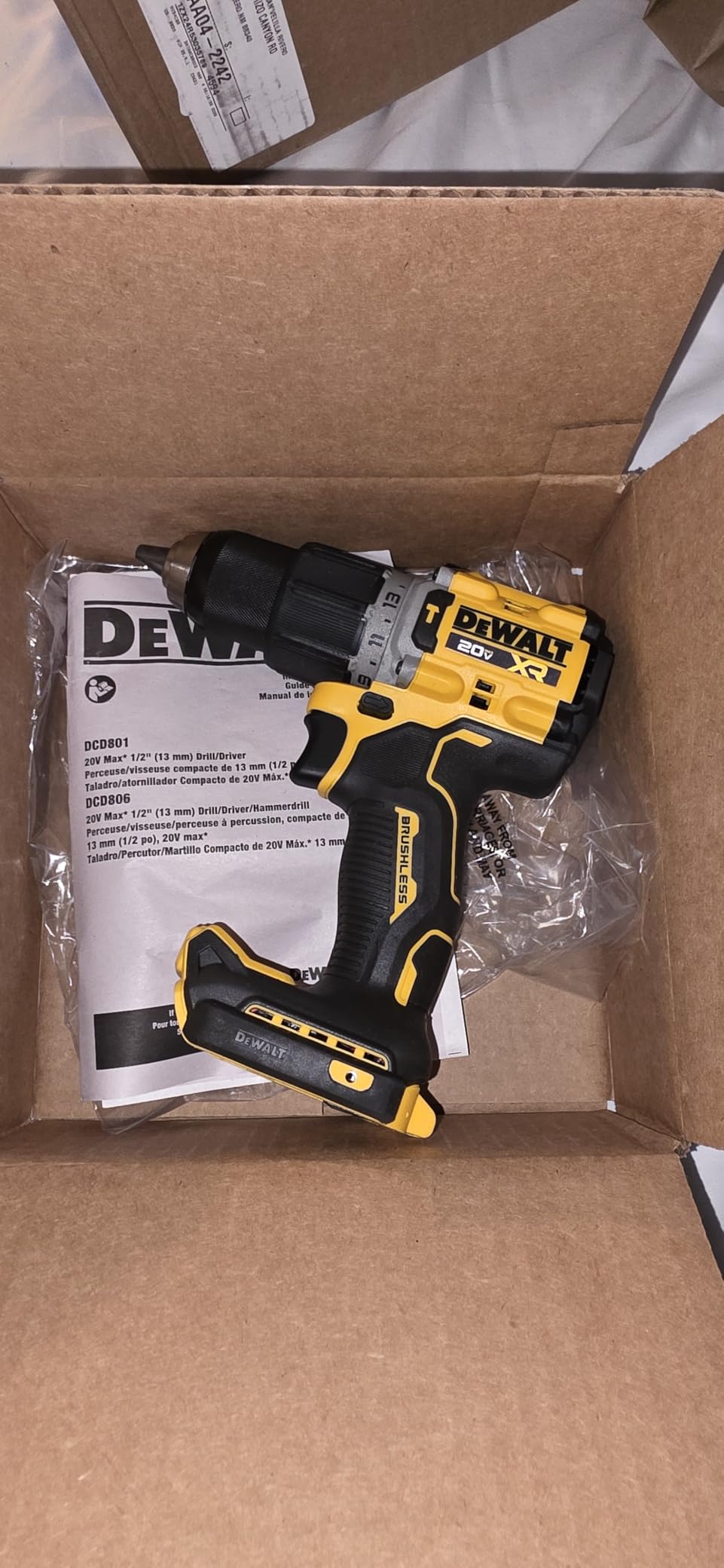DEWALT 20V MAX XR Brushless Cordless 1/2 in. Hammer Drill (Tool Only) (DCD806B) customer photo 2