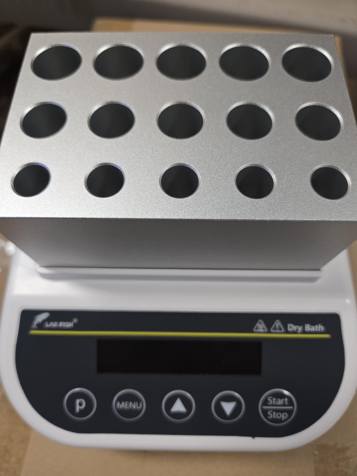 LAB FISH Gel Heating/Cooling Machine GDB100C, 5x2.5/5/10ml Syringes | Digital dry bath with heating & cooling, adjustable temp for PRP/PPP plasma gel, block for syringe incubation customer photo 1
