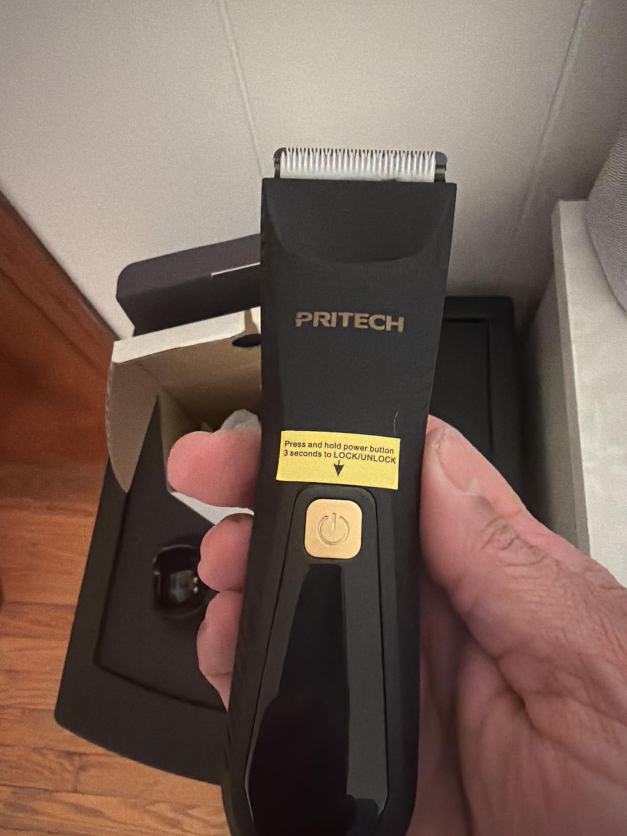 PRITECH Manscape Body Hair Trimmer - Waterproof Pubic Hair Ball Trimmer, Ceramic Blade Shavers Electric Razors for Men with USB-C Charging, Wet/Dry Use, Nick-Free Mens Grooming Kits, Gifts for Men customer photo 1