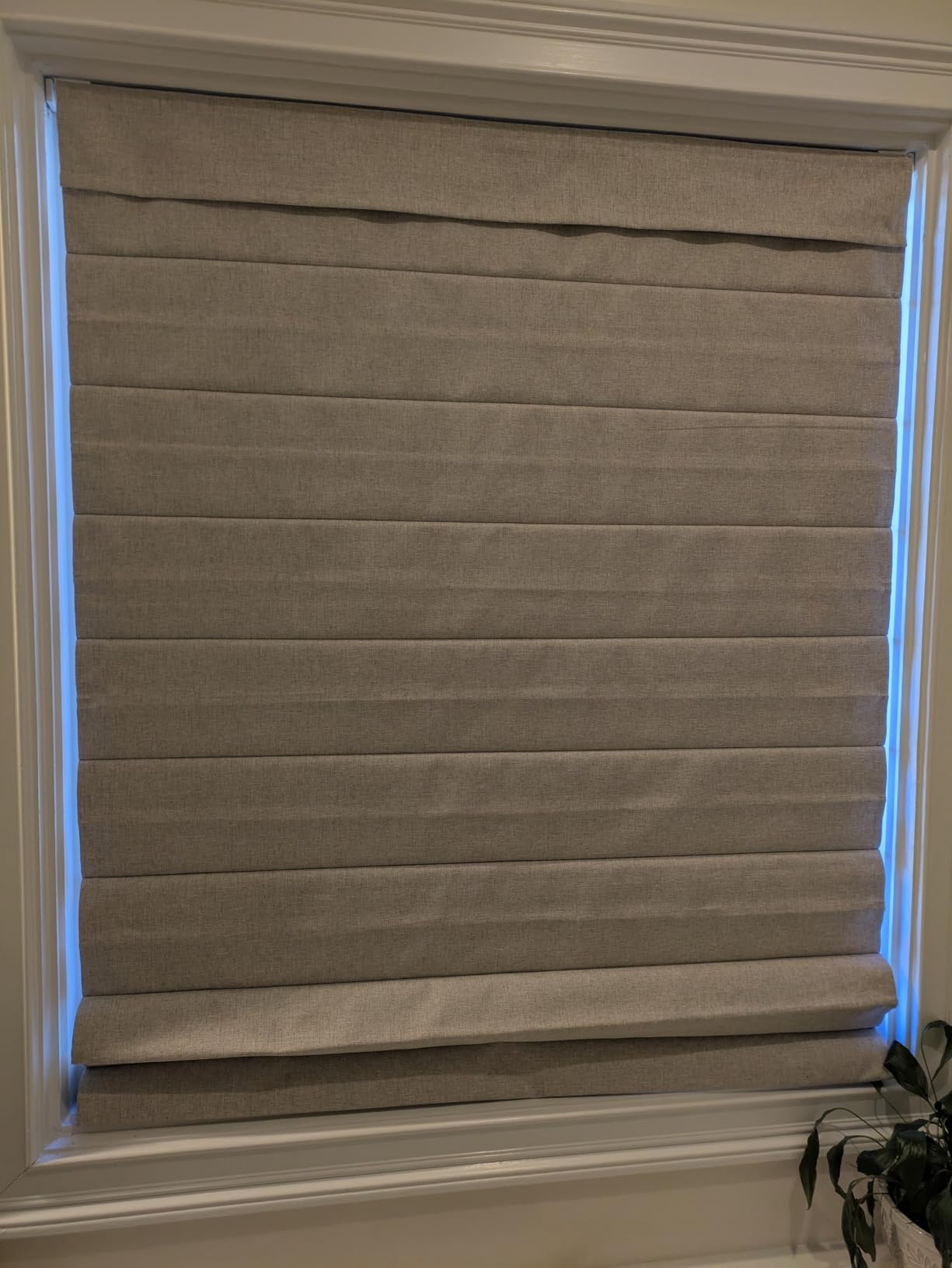 LazBlinds No Drill Roman Shades, Blackout, 30