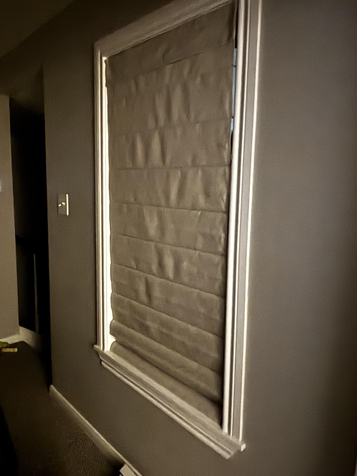 LazBlinds No Drill Roman Shades, Blackout, 30