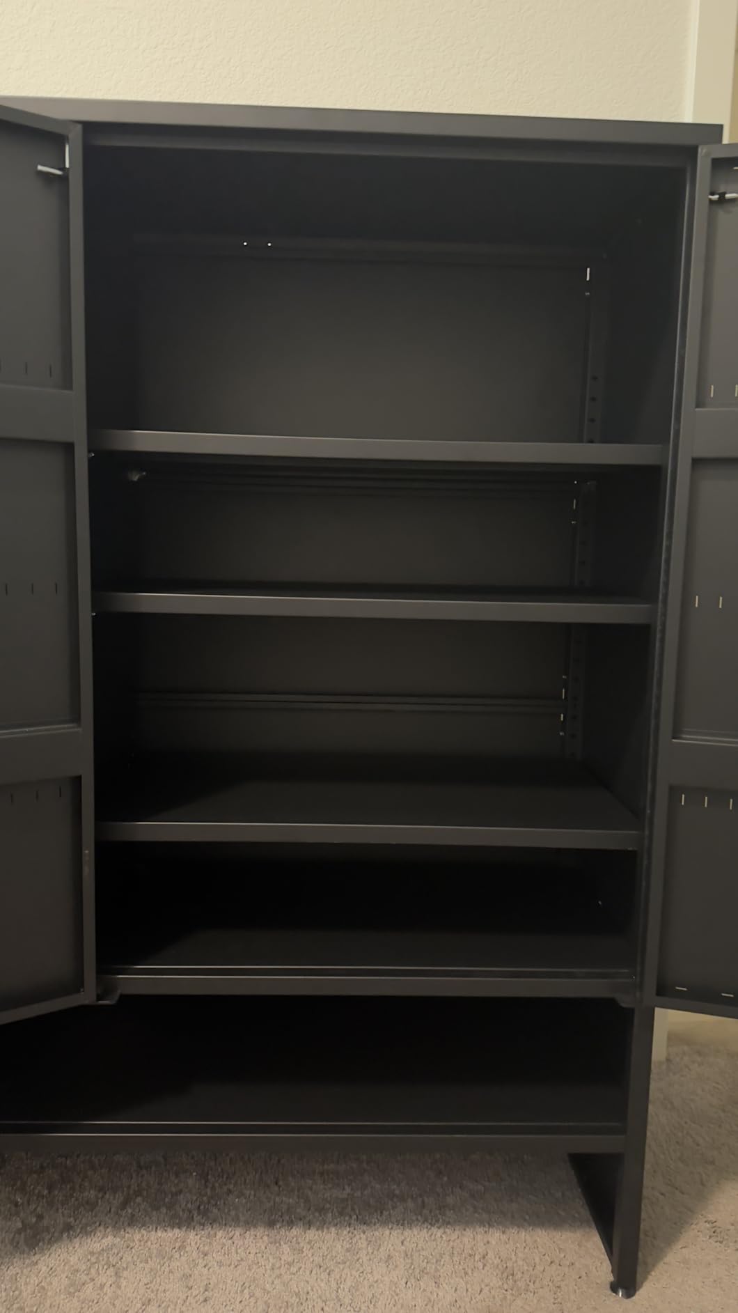Eltean Metal Shoe Cabinet with Doors, 47