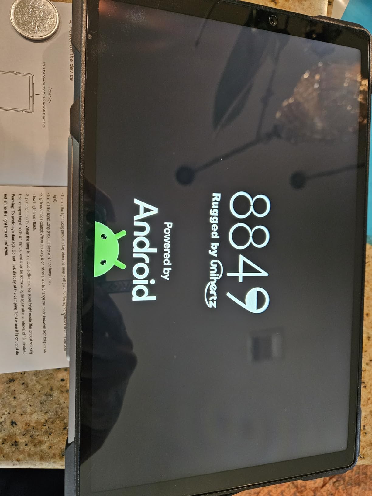 8849 Tank Pad 5G Android 15 Outdoor Rugged Tablet with Projector | 21000mAh IP68 Construction Heavy Duty Waterproof Work Sunlight Readable Industrial Tablets 512GB, Camping Light/WiFi/OTG/GPS customer photo 1