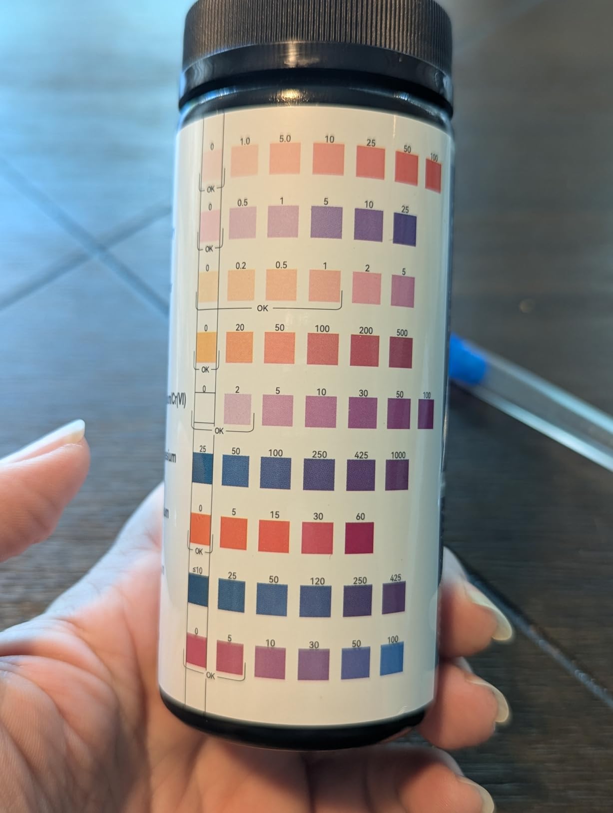 9 Way Heavy Metals Water Test Strips, 100ct Home Water Testing Kit | for Iron, Mercury, Copper, Lead, Chromium, Magnesium, Cadmium, Calcium, Zinc customer photo 2