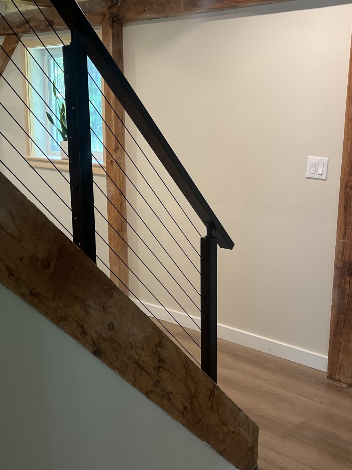 Muzata 4-8ft Pre-Crimped Complete Cable Railing Kit for Stairs 36in RC09 customer photo 2