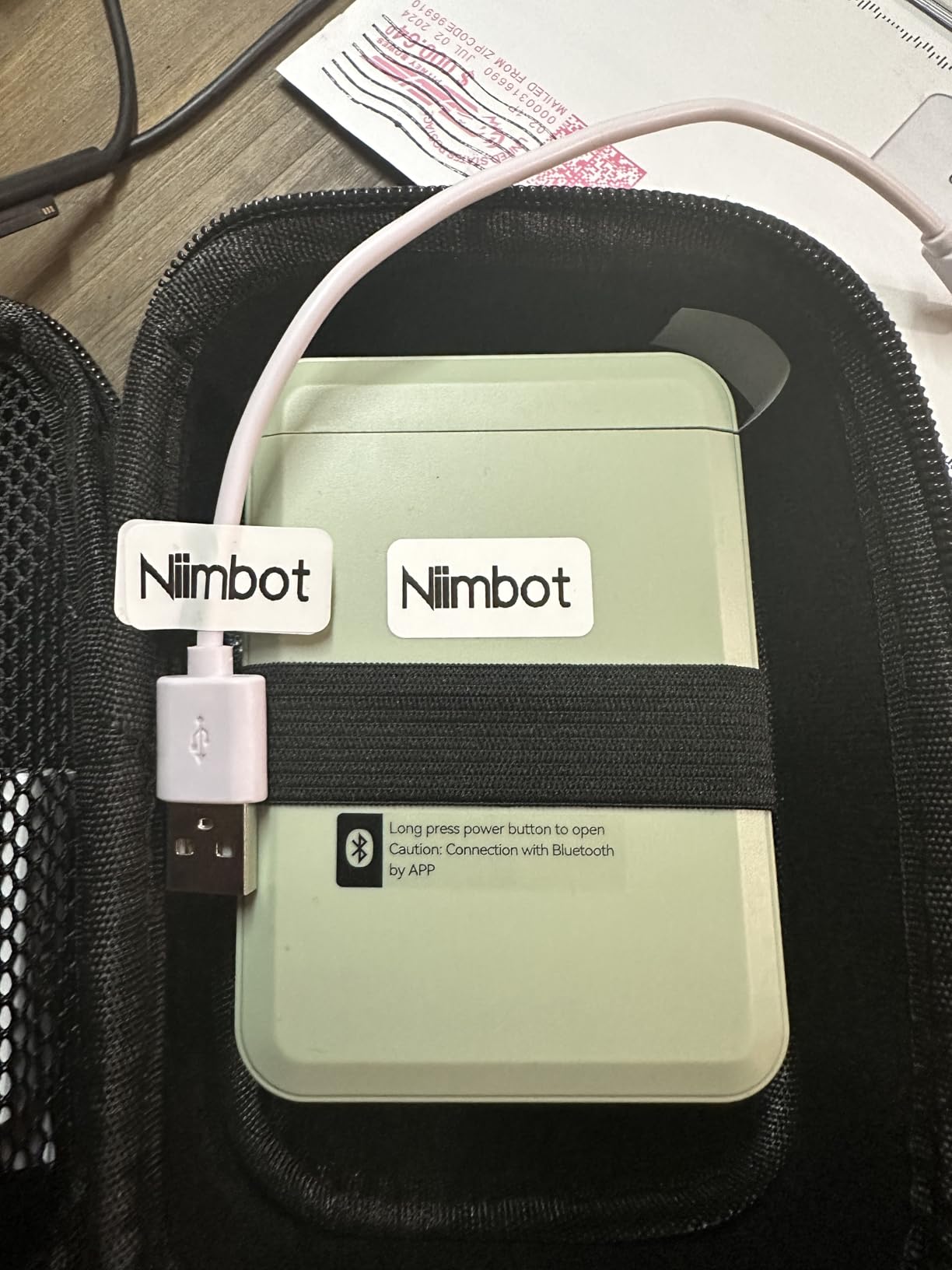 NIIMBOT M2 Label Maker with Tape 2Inch Thermal Transfer Label Printer, Blue | Support Color Ribbon Printing 300DPI Bluetooth Sticker Printer for Office Small Business Lab Cable Use, Work with Phones & PC customer photo 2
