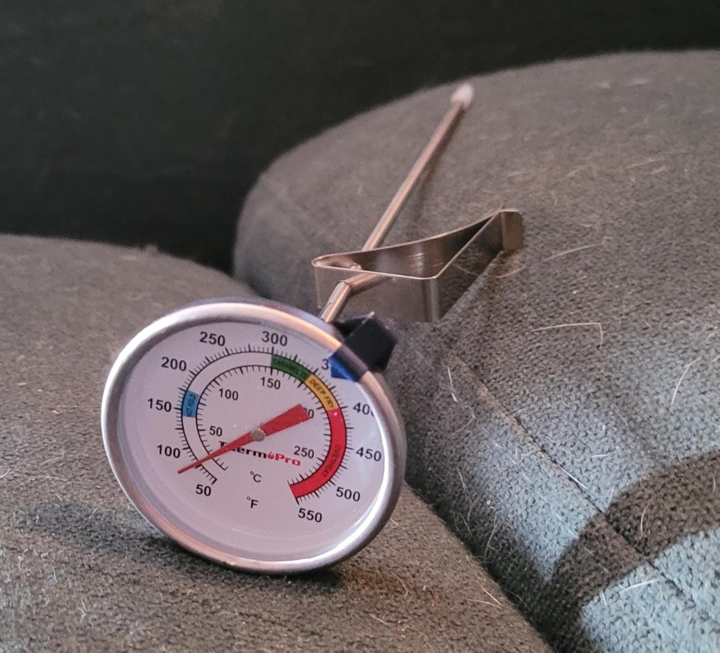 TempPro Candy Thermometer with Pot Clip, Oil Thermometer for Frying | 9