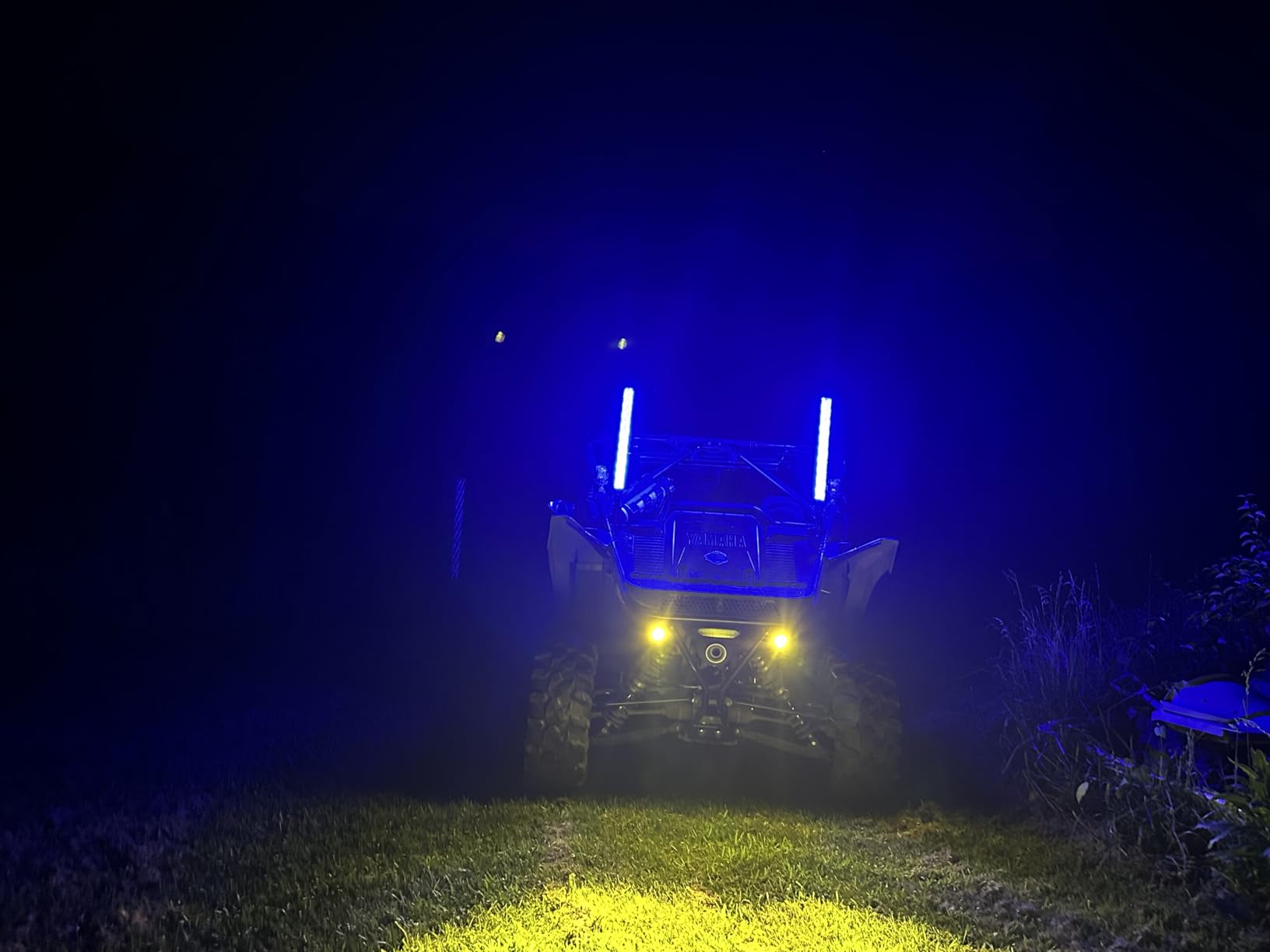KEMIMOTO 2PCS 2FT Fat LED Whip Lights with Warning Light for UTV | Side by Side Spiral RGB Chasing Lighted Whips Compatible with ATV Can-Am X3 Polaris RZR Offroad Boating, Remote & APP Control customer photo 2