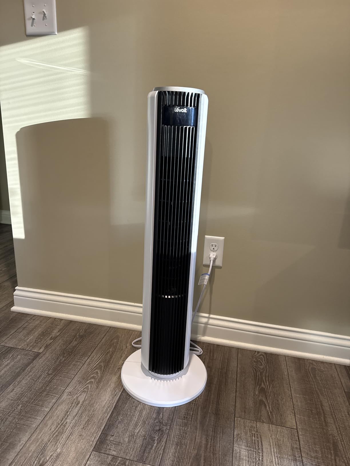 Levoit Tower Fan for Bedroom, 1472 CFM Fans that Blow Cold Air, 22dB Quiet customer photo 2