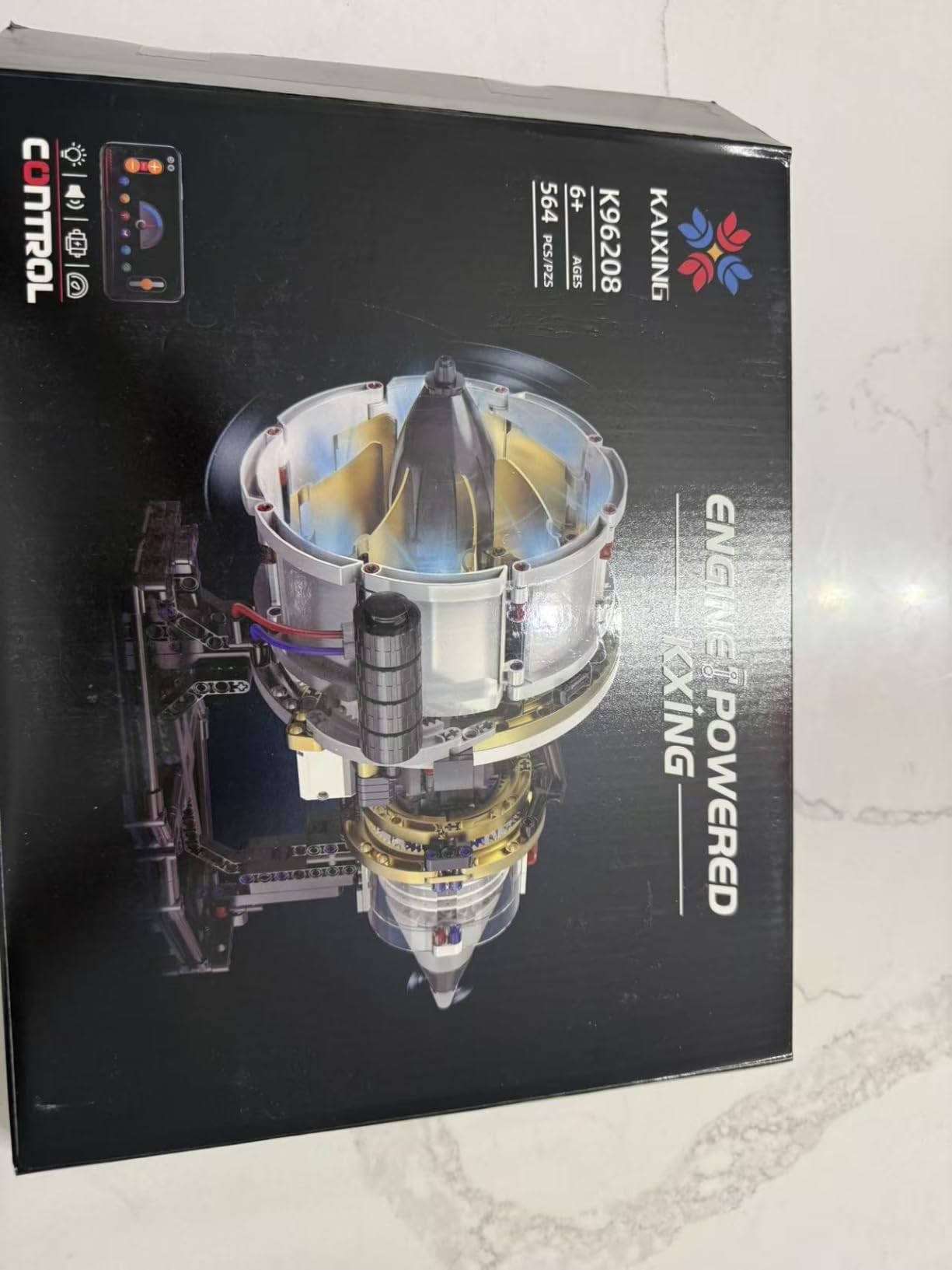 Jet Engine Model Kit that Run App Controlled Building Blocks Set with Motor | Visible Aircraft Engine Building Kit for Adults & Kids 14+ Year Old (564 PCS) customer photo 1