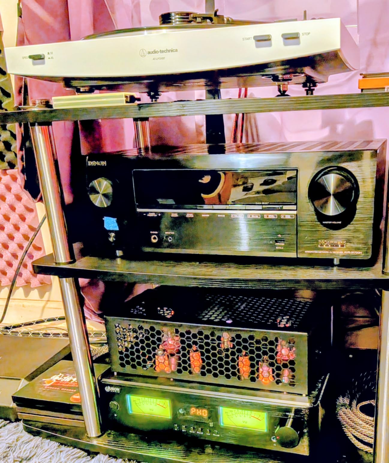 Juson Audio JTA200 300W EL34 Tube Amplifier HiFi High-End Class AB Hybrid Stereo Tube Amp with BT 5.4 & Remote Phono Coax AUX Opt PC-USB Input Headphone Subwoofer Output customer photo 1