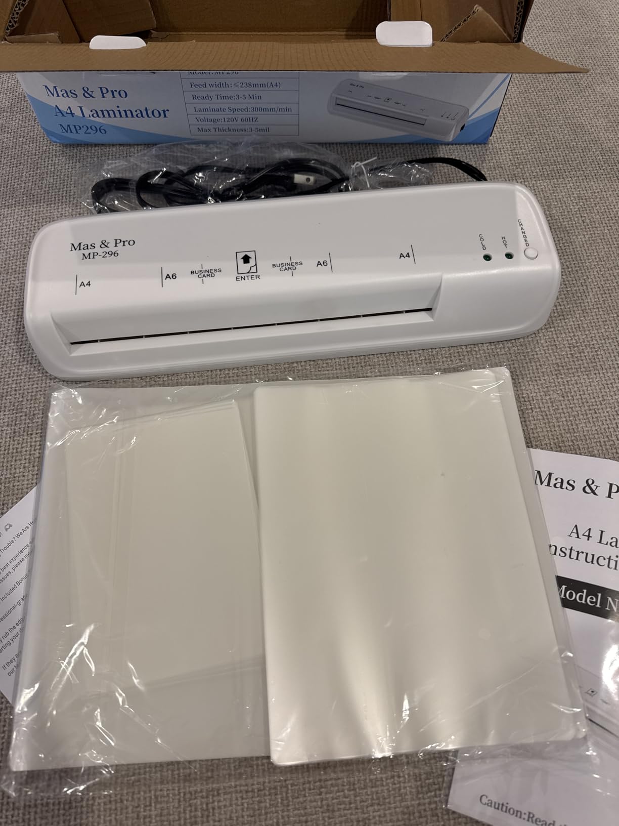 9 Inch Laminator Machine with 40 Laminating Sheets | Dual Rollers for a professional finish, For Home/School/Office Use, Jam Free, Smart Auto-Off, Supports 3mil & 5mil customer photo 1