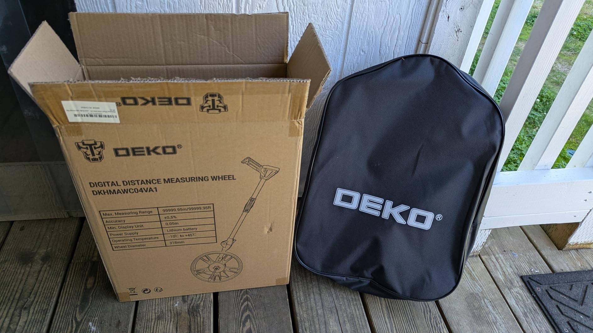 Measuring Wheel: DEKOPRO 4V Digital Measuring Wheel in Feet, 12.5 Inch 99,999Ft/ 99,999M Digital Display Folding Wheel Measurement Roller with Storage Bag customer photo 2