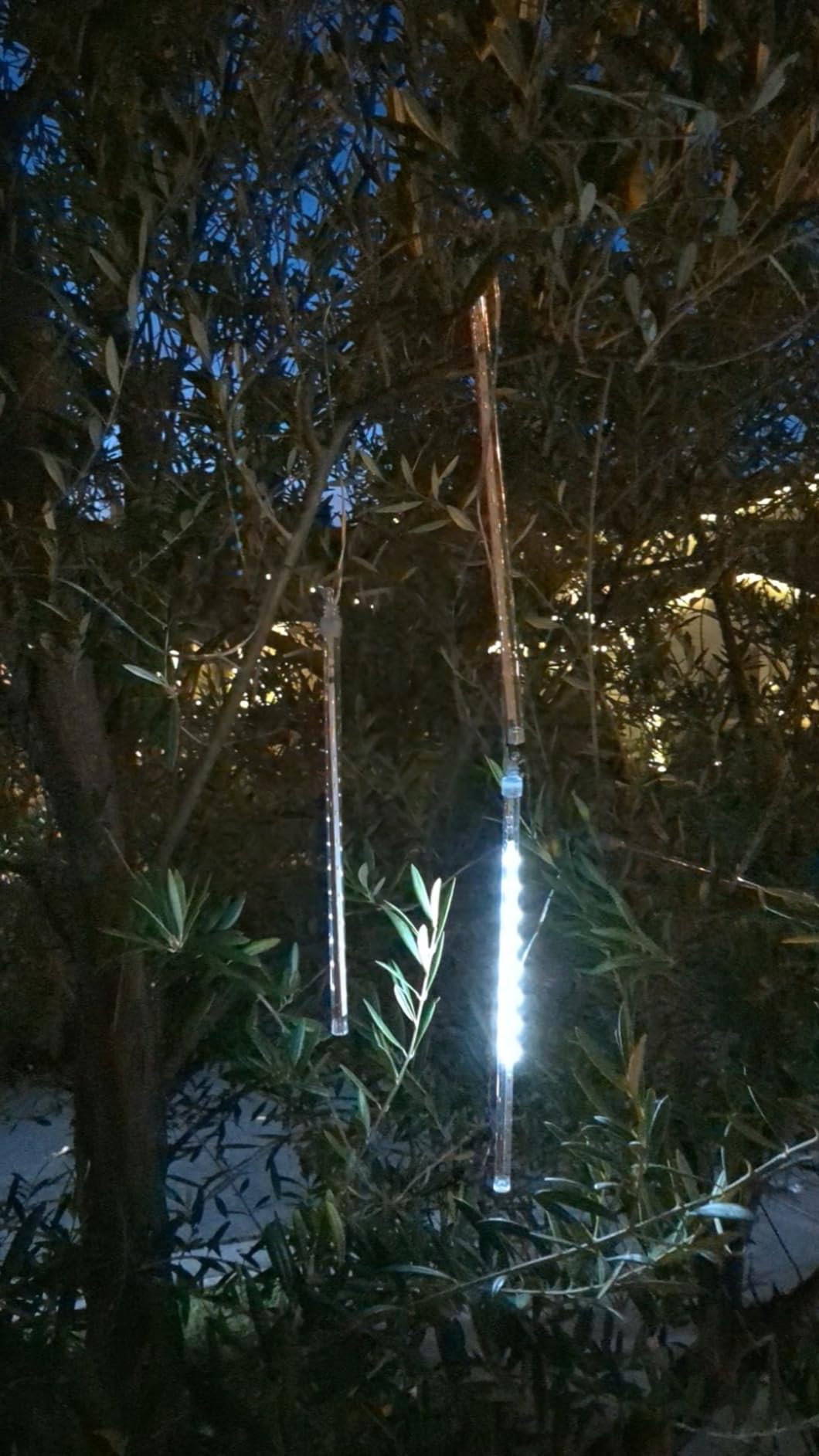 Outdoor Christmas Decorations, Waterproof 16-Tube Meteor Shower Lights White | Equivalent to 2 Sets of 8-Tubes, Christmas Lights Outdoor for Xmas Holiday Wedding Yard Decor, UL Plug customer photo 1