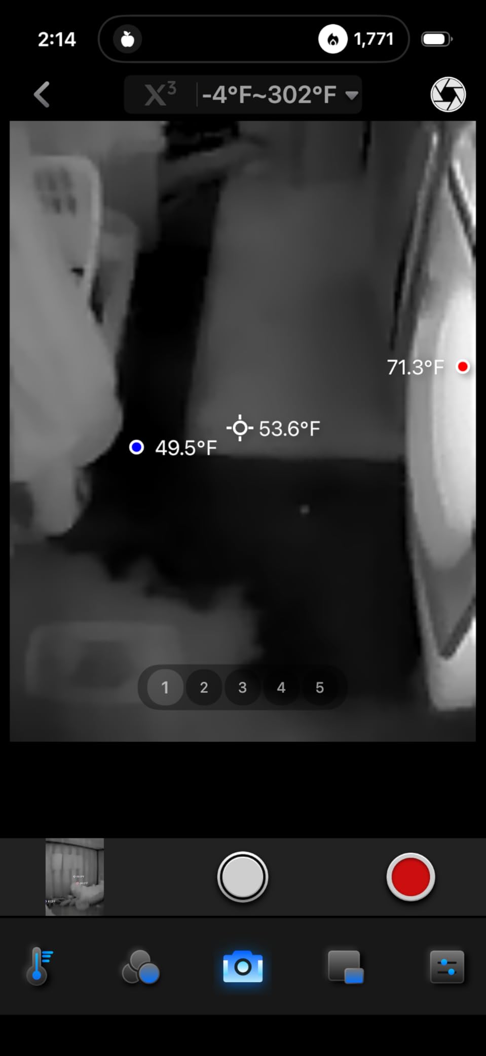 Thermal Master P1 Thermal Camera for USB-C iOS/Android, 320x240 Resolution | -4°F to 1112°F, ±3.6℉ Accuracy Thermal Imaging Camera for Home, HVAC, Electrical and Auto Inspections (P1 Grey) customer photo 2