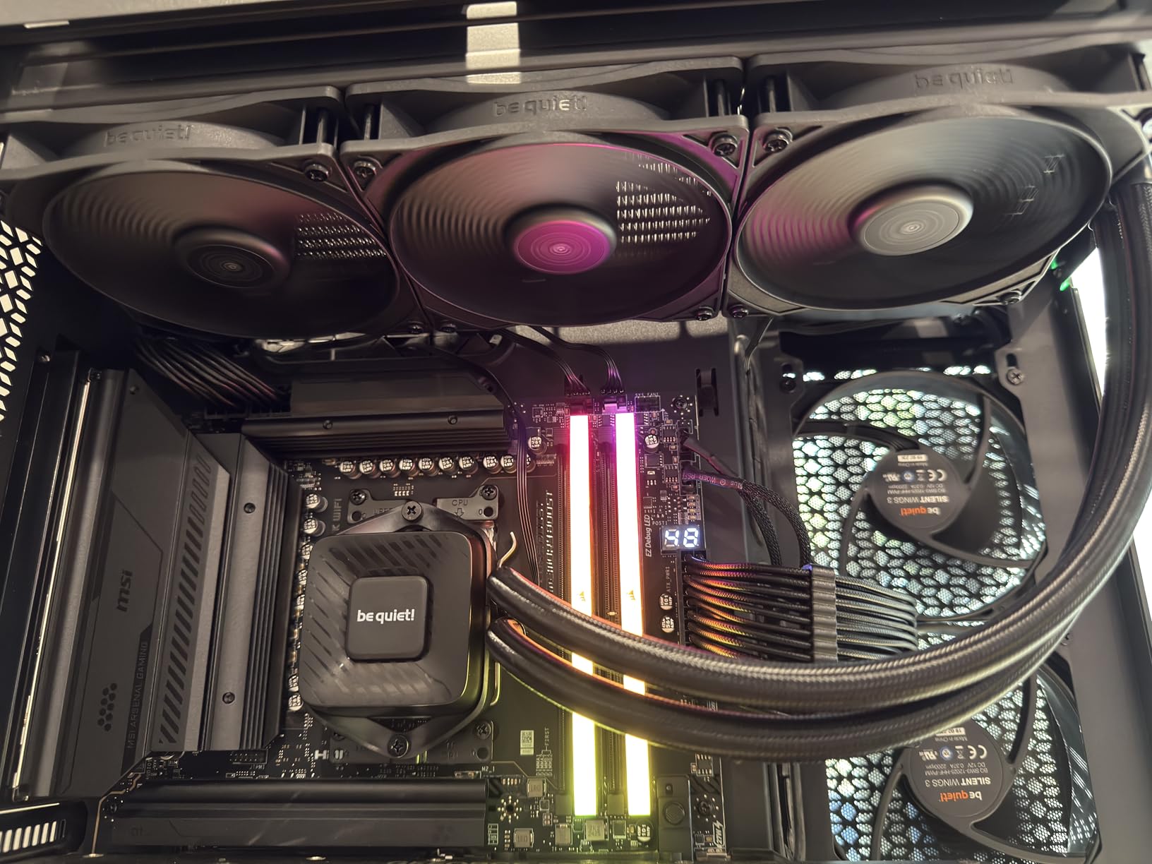 be quiet! Pure Loop 3 240mm All-in-One Water Cooling for Slightly Overclocked AMD/Intel Systems, 2X Pure Wings 3 120mm PWM High-Speed Fans, High Static Pressure, Whisper-Quiet PWM Pump customer photo 1