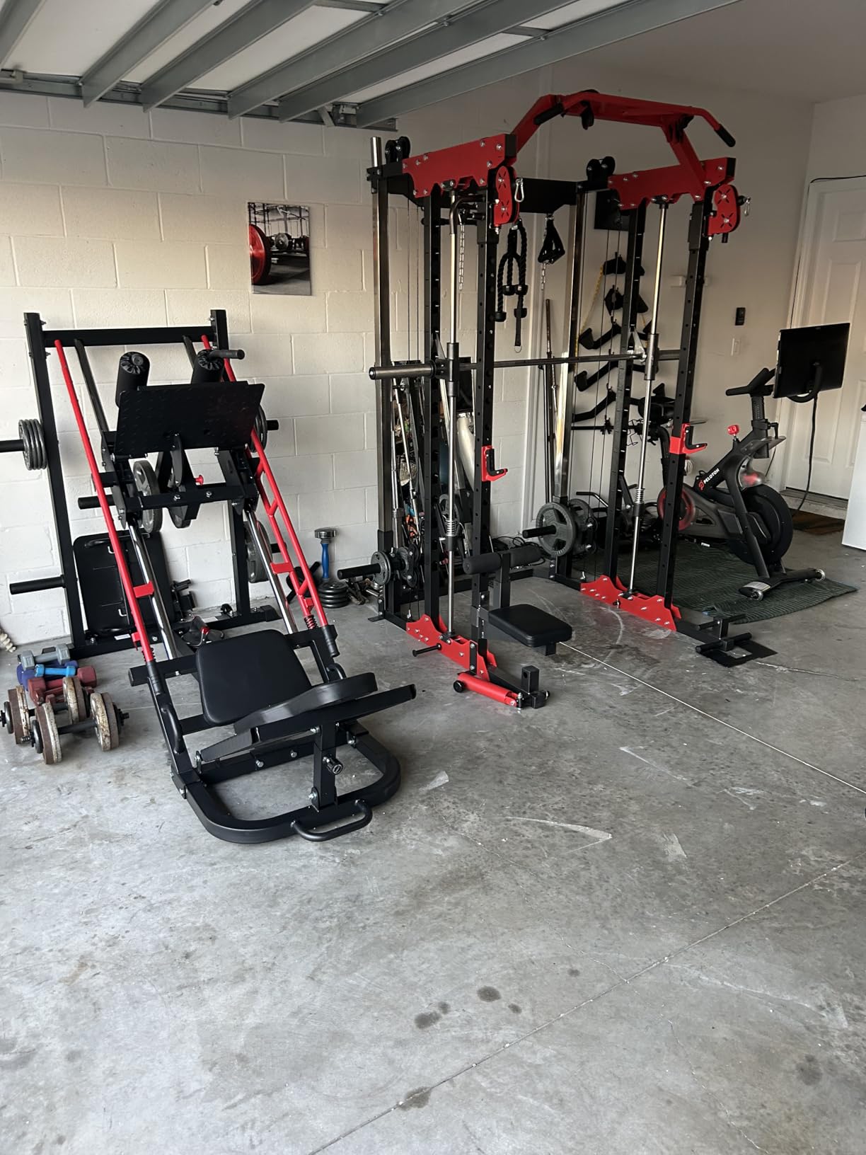 SNODE ALL10 All-in-One Smith Machine Home Gym, Multi-Functional Power Rack | 1:1 or 2:1 Pulley Ratio, Cable Crossover, Squat Rack with Leg Press, LAT Pull-Down Seat, 2000LB Weight Capacity customer photo 1