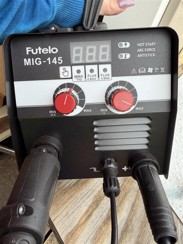 145A MIG Welder, 110V 3-in-1 Flux Core Stick Lift TIG, 7.5 lb | Synergy Control, Beginner Friendly, Clear LED Display, Small Portable Wire Feed Welder for Home Repair, DIY and Farm Projects customer photo 2