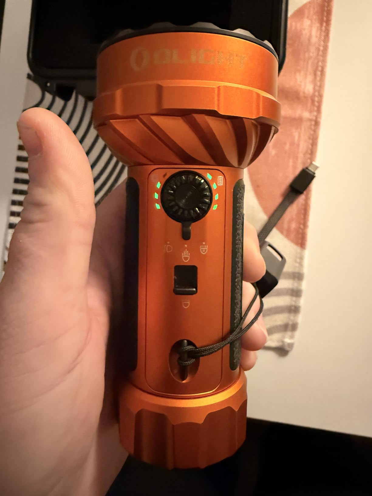OLIGHT Marauder Mini 2 High Lumen Flashlight 5 Lighting Modes Midnight Blue | 10,000LM and 750M, Type-C and MCC3 Dual Charging, IPX8 Waterproof, Rechargeable Light, Compact and Powerful for Outdoor customer photo 1