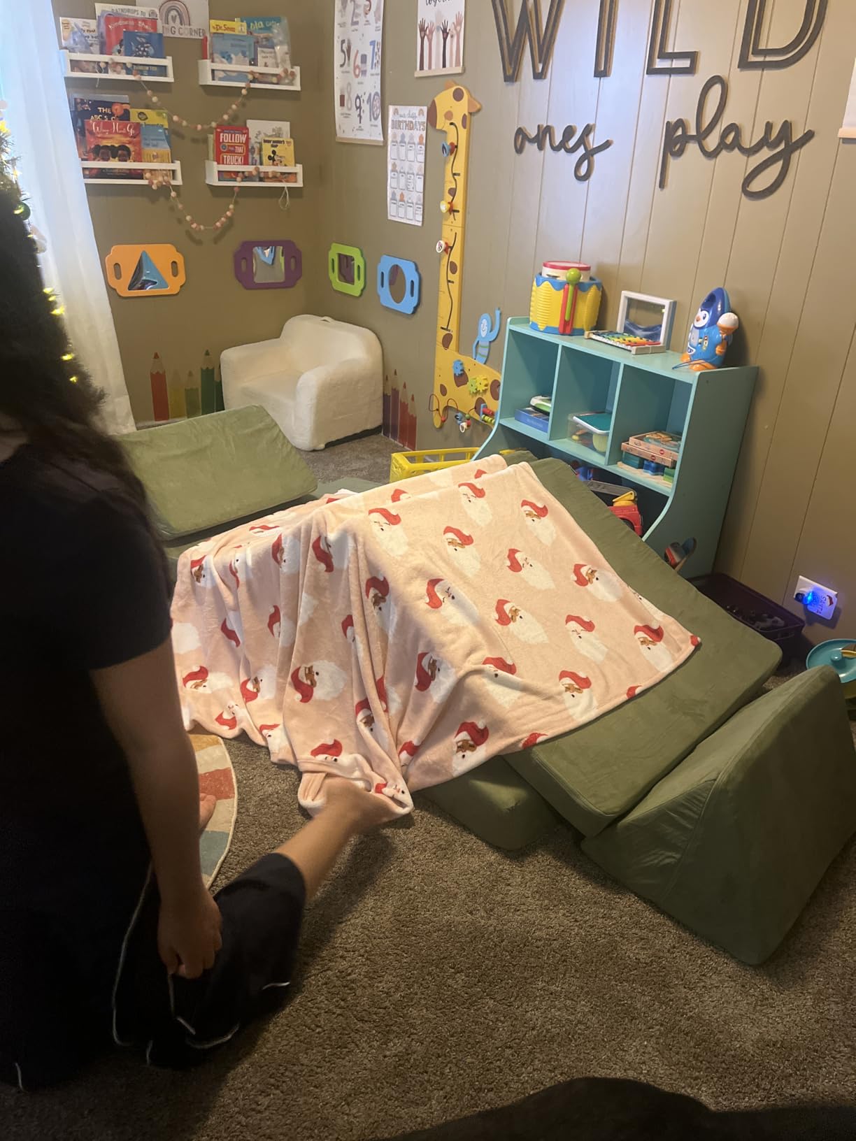 Nugget - The Original Play Couch for Kids - Modular Foam Children's Sofa | For Playroom, Imagination, & Creative Open Ended Play - Washable & Convertible Playroom Furniture - Bamboo customer photo 1