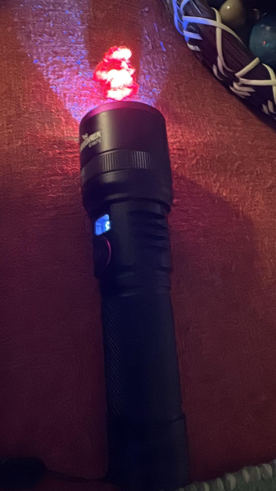 365nm UV Flashlight Rechargeable Black Light with Filter Lens & LCD Display customer photo 1