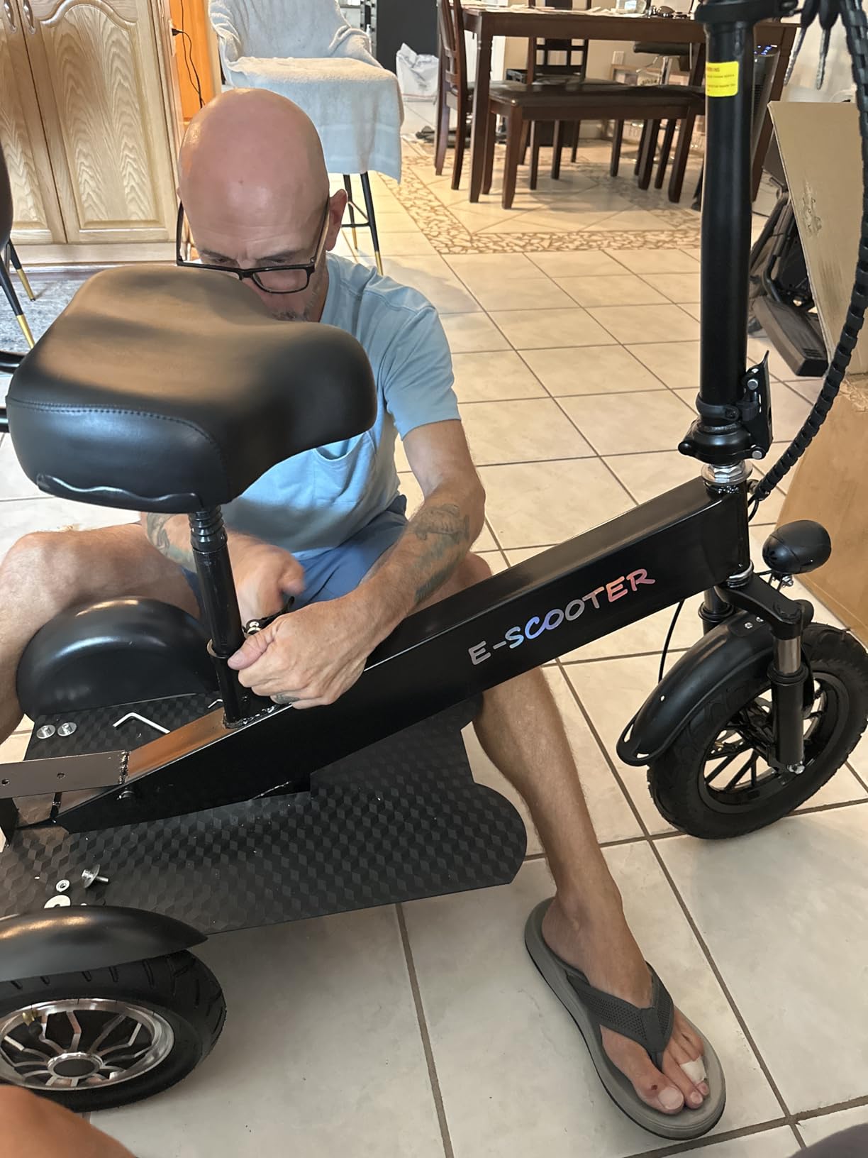 3 Wheel Electric Scooter for Adults, 3 Wheel Mobility Scooter for Adults, 330 lbs Load, Long Range, with Charger & Basket, Fits in Car Trunks for Daily Rides customer photo 2