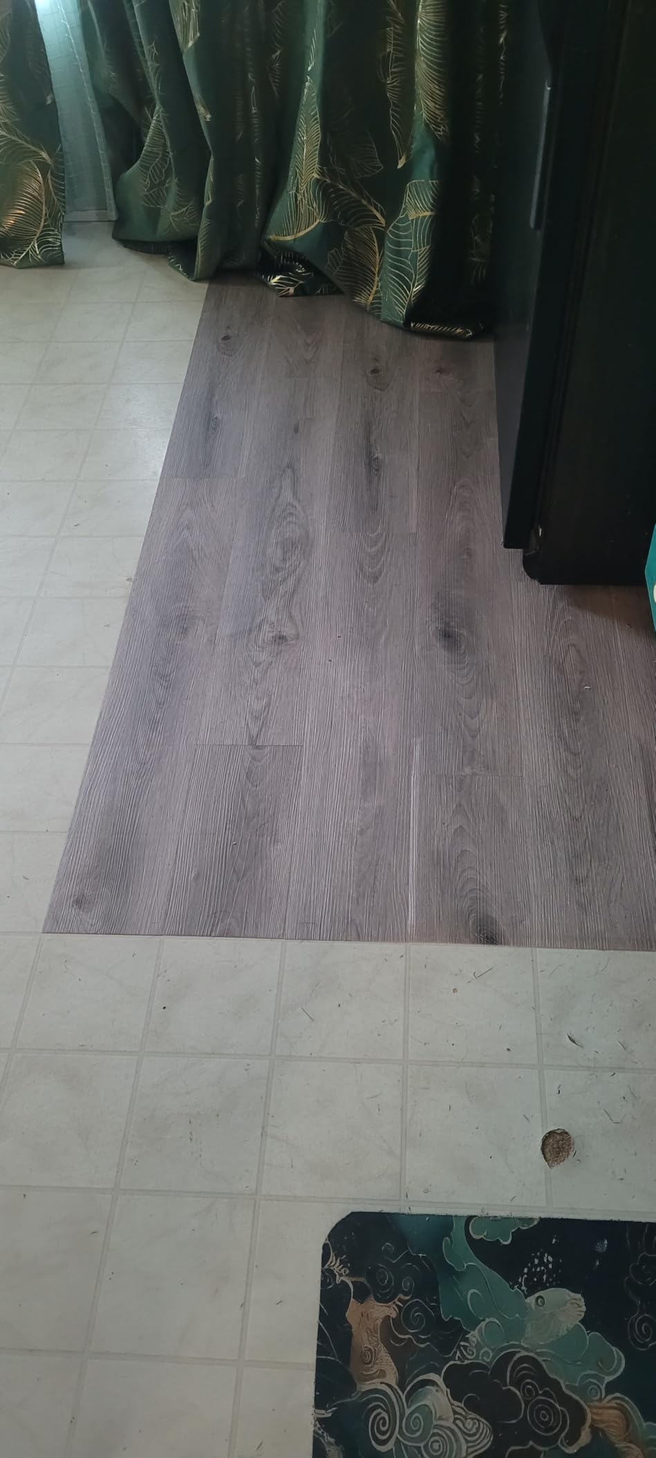 Art3d Wood Textured Peel and Stick Vinyl Floor Tiles, 40-Pack, Dust Grey customer photo 1