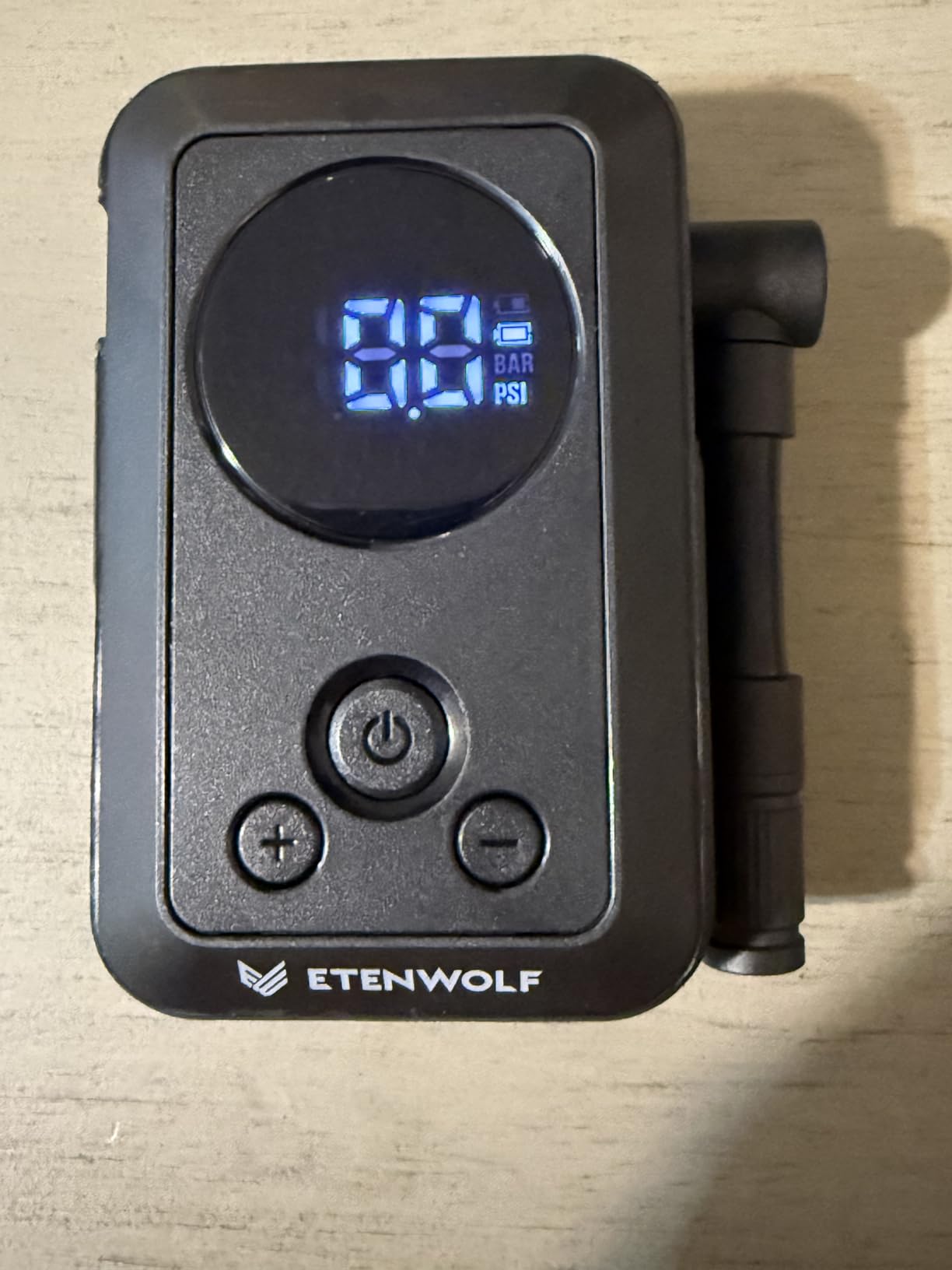 ETENWOLF S0 Mini Bike Pump, 20s Fast Inflate Bicycle Pump with Gauge | 150PSI Portable Electric Bike Air Pump with Presta and Schrader Valve for Mountain Bike, Road Bike, Motorcycle, Sport Balls customer photo 1