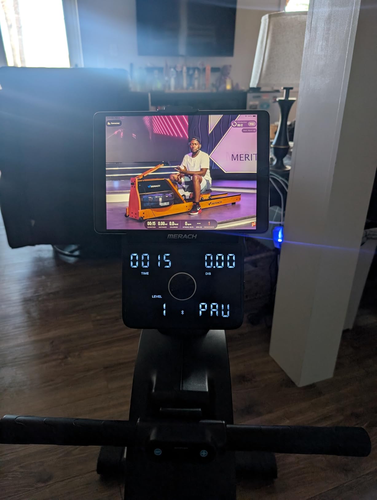 MERACH Pro-Grade Rowing Machines for Home, Smart Magnetic Rowing Machine with Self-Generation, Double Resistance and 400 LBS MAX Load, Wooden Tracks for Silent Sliding customer photo 2