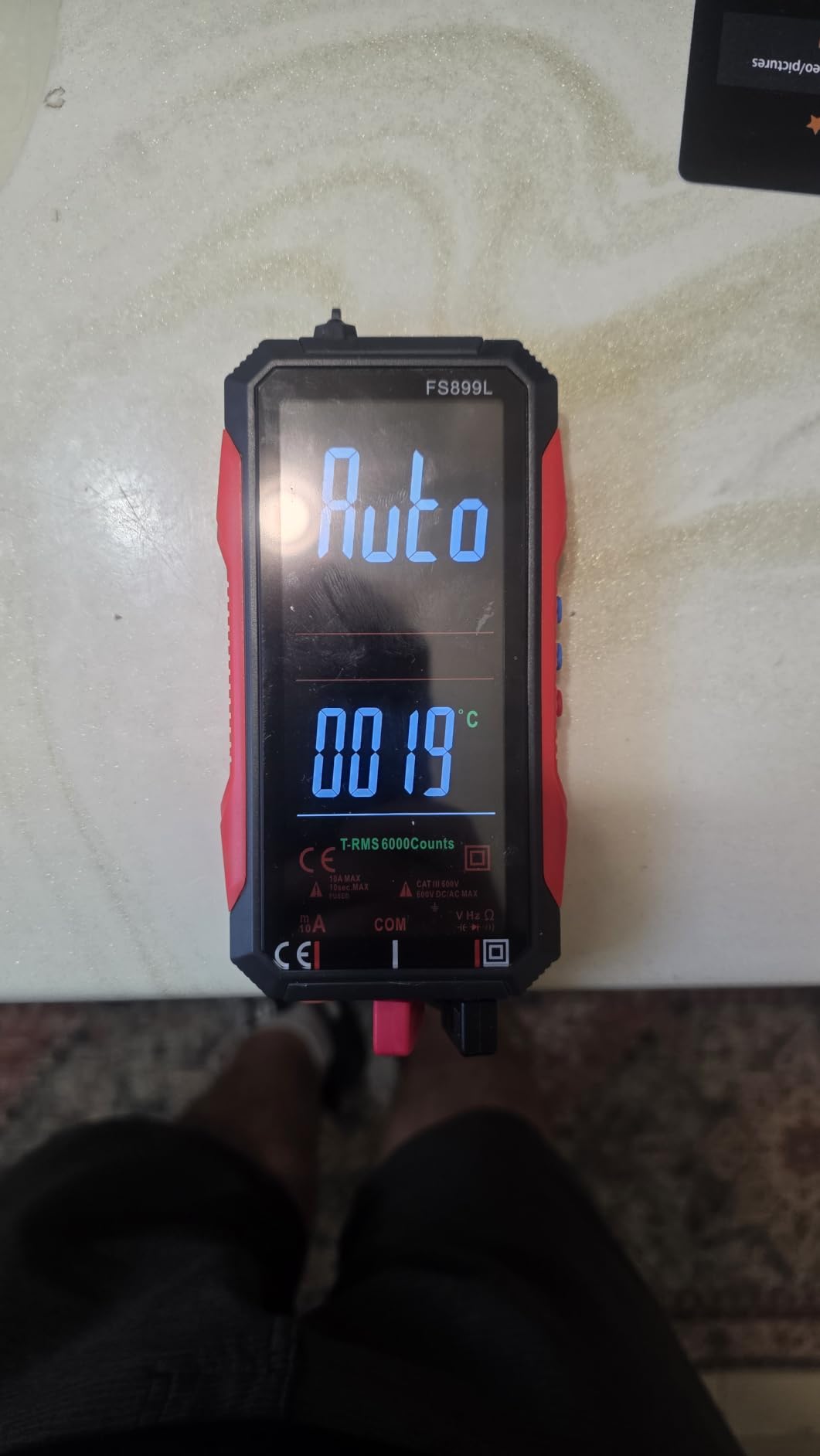USB Rechargeable Digital Multimeter 6000 Counts Large Color Screen & Backlight FS899L Smart Auto Ranging Multimeter True RMS Digital Voltmeter Multi Meter Digital Tester for Automotive Home customer photo 1