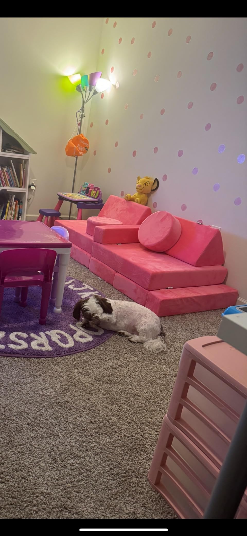 Contour Comfort Kids Couch 14 PC Modular Kids Play Couch Set - Convertible Sofa with Soft Foam Sofa Cushions | Fort Kid Play Room Furniture, Grey customer photo 2
