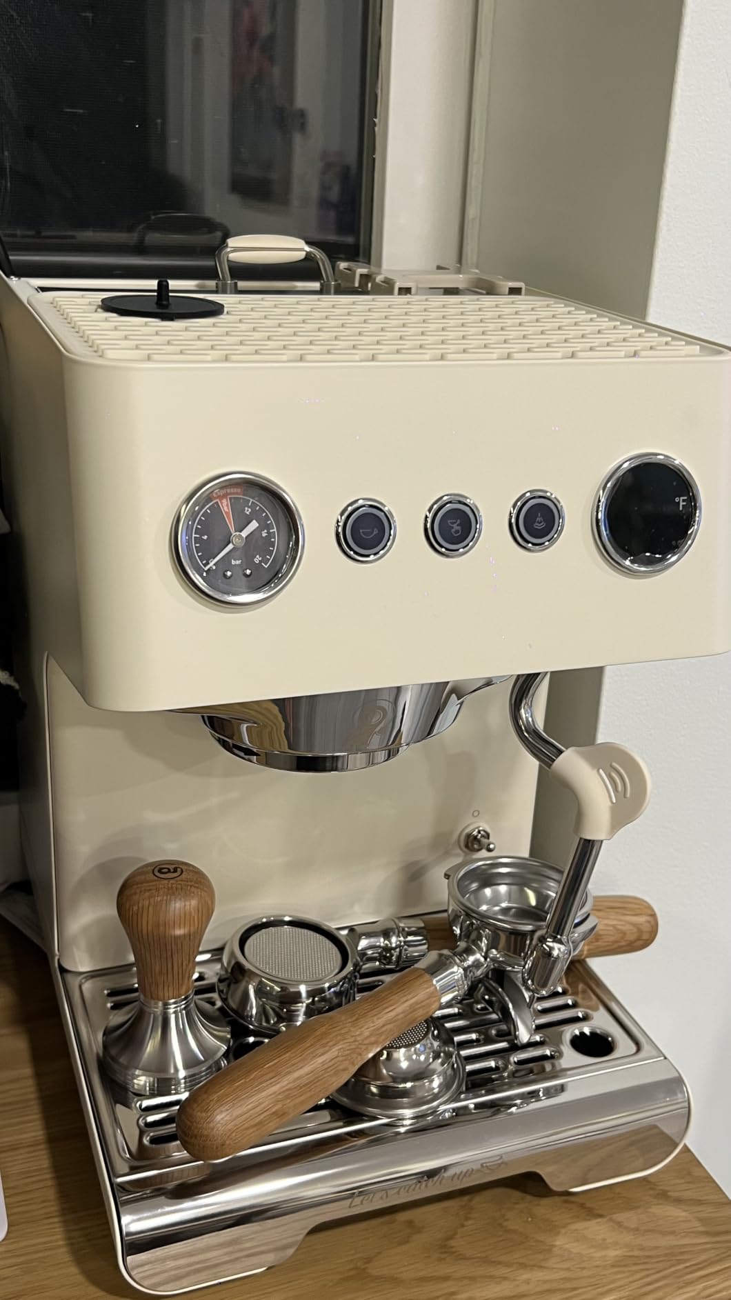 Gemilai G3028A Espresso Machine, 15 Bar Professional Coffee Maker with Adjustable Pressure & Automatic Milk Frother, Dual PID & 550ml Boiler, 57oz Tank, Stainless Steel for Cappuccino, Latte Grey customer photo 1