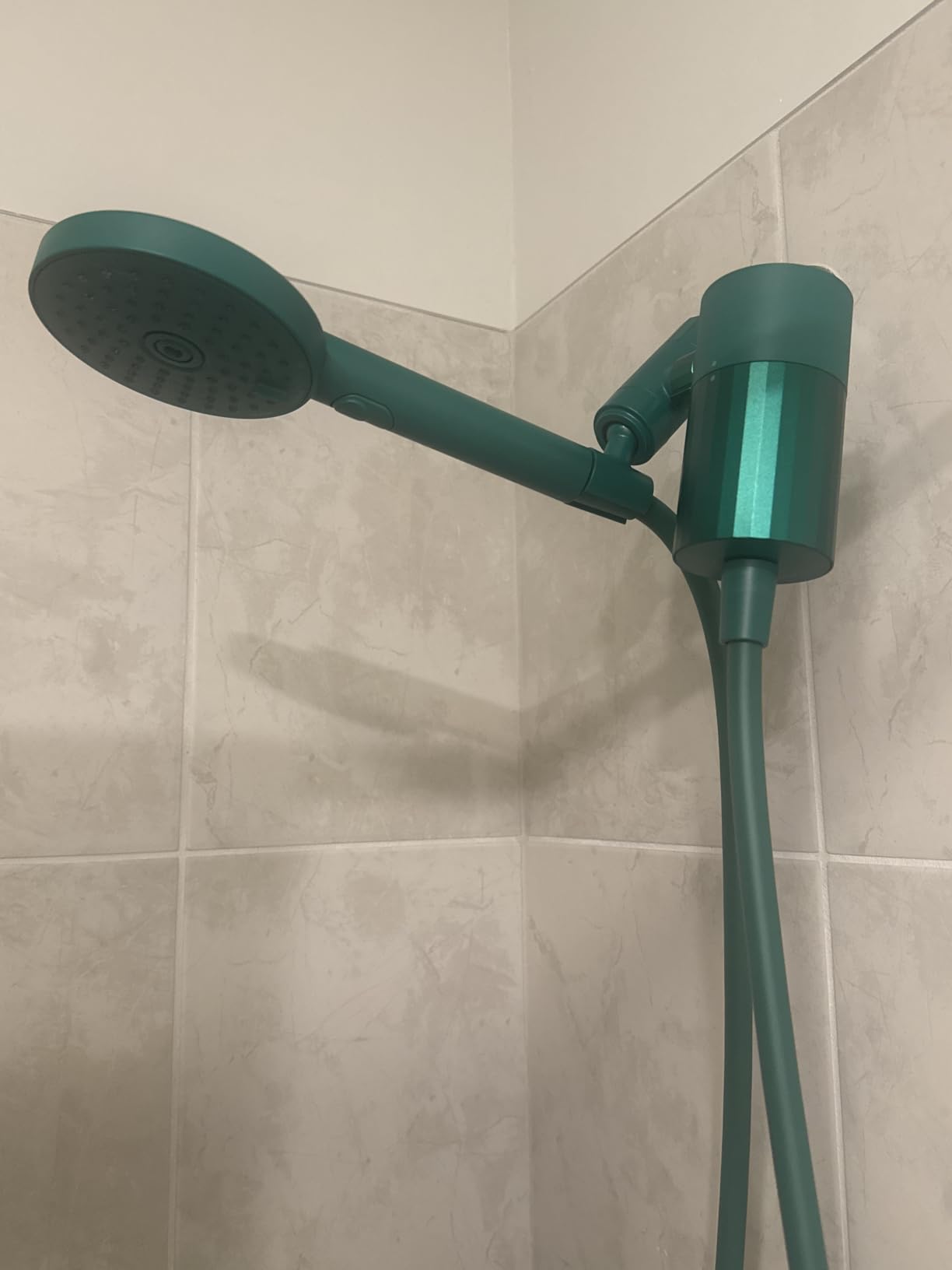 sproos! - Handheld Showerhead, High Performance Filtration, Moonlight | Healthier Hair and Skin - DIY Installation - Renter Friendly - 3 Spray Functions - 70 Inch Hose - High Pressure Performance customer photo 1