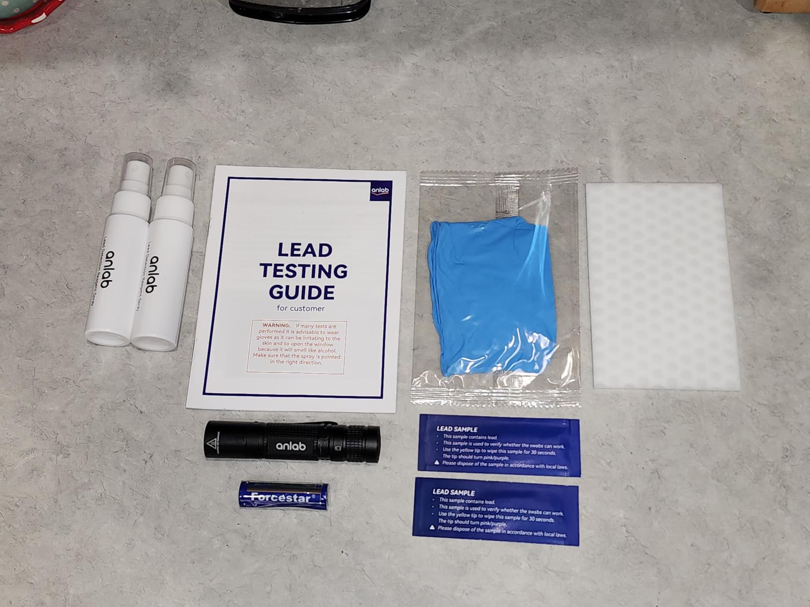 Lead Test Kit for Paint, Ceramics & More | Instant Lead Test | Up to 4800 Uses| Fast, Accurate Results | UV Light Visible (Lead Test) customer photo 1