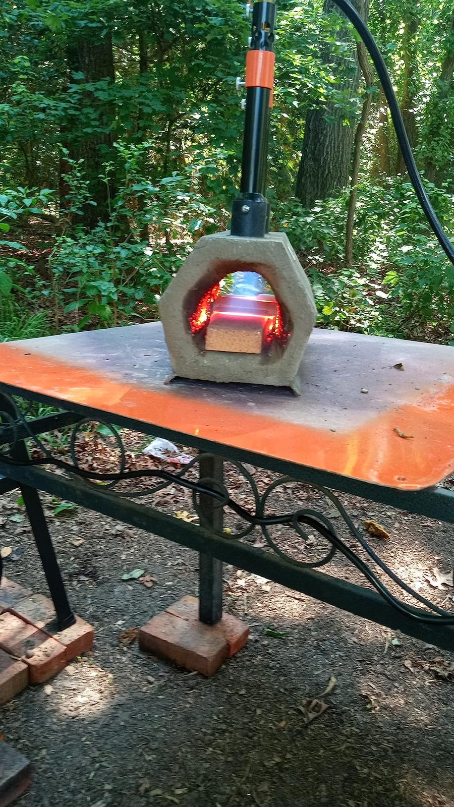 VEVOR Portable Propane Forge, 3 Burners, 2600°F Tool and Knife Making Blacksmithing Farrier Forge, Large Capacity Hexagon, Cold-Rolled Steel Gas Forging Tools and Equipment customer photo 1