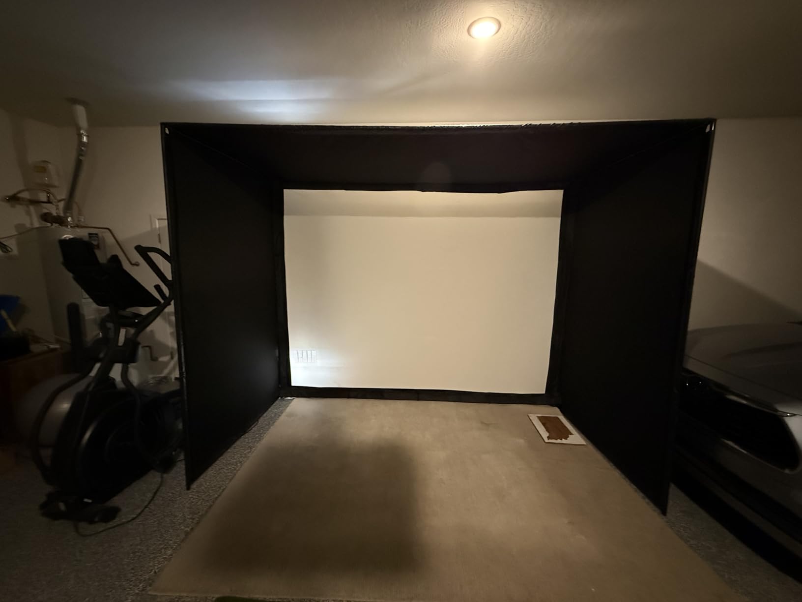 Golf Simulator Enclosure for Home Garage Indoor Sim Practice with Screen customer photo 2