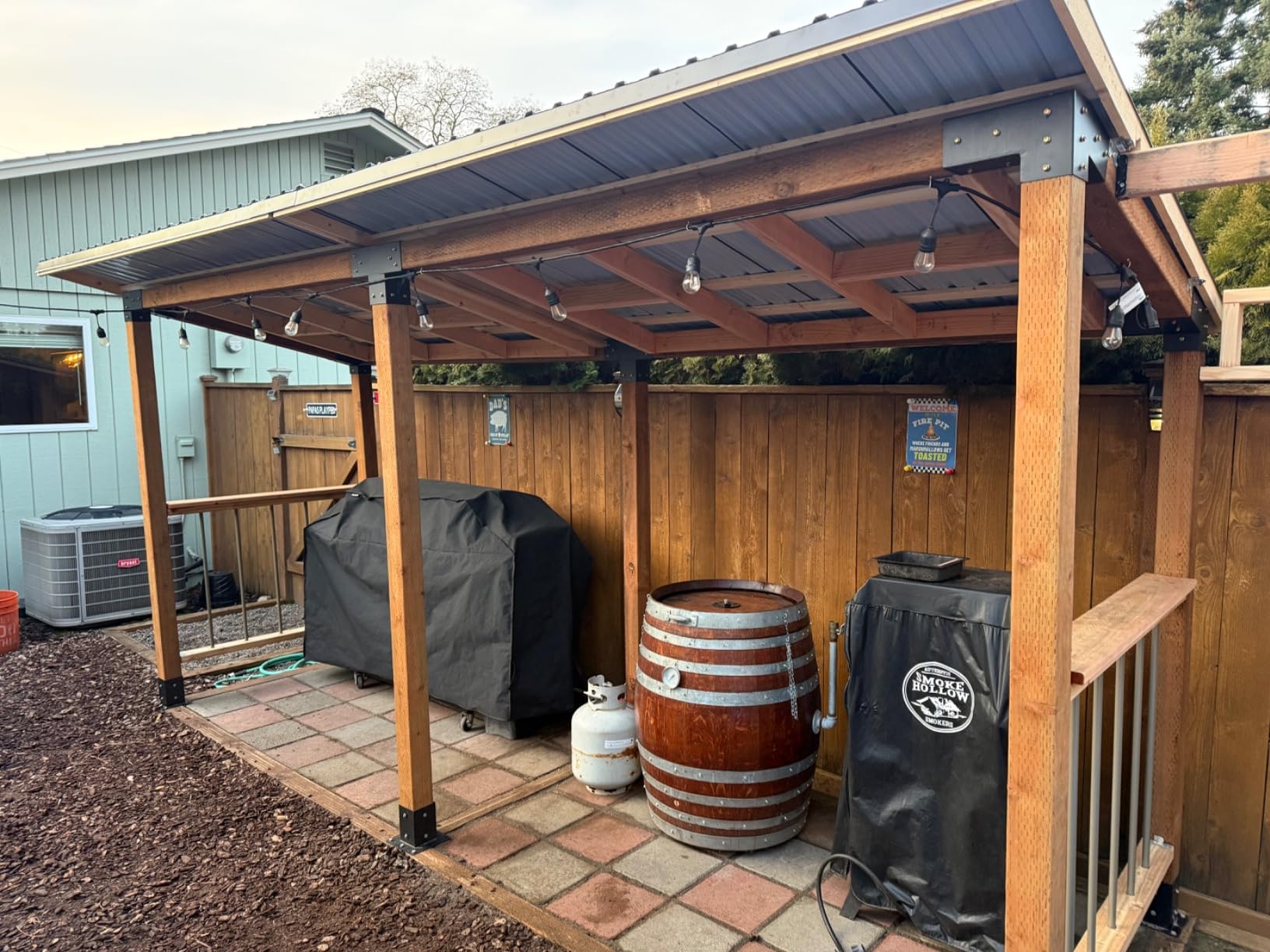 L73.23 x W16.77 Metal Roof Panels 50 pcs Galvanized Steel Corrugated Tin Roofing Panels Gazebo Top Cover Garages,Sheds, Stables and Mobile Homes Replacement for Patio Outdoor Garden, Gray customer photo 2