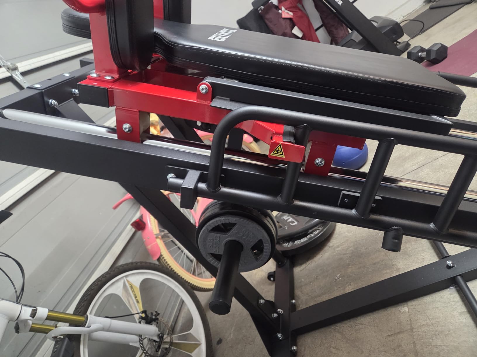 Leg Press Hack Squat Machine Combo, 45 Degree Leg Exercise Machine, Lower Body Special with Weight Storage for Quads, Hamstring, Glutes, Calves, Compact Home Gym Leg Day Equipment customer photo 2