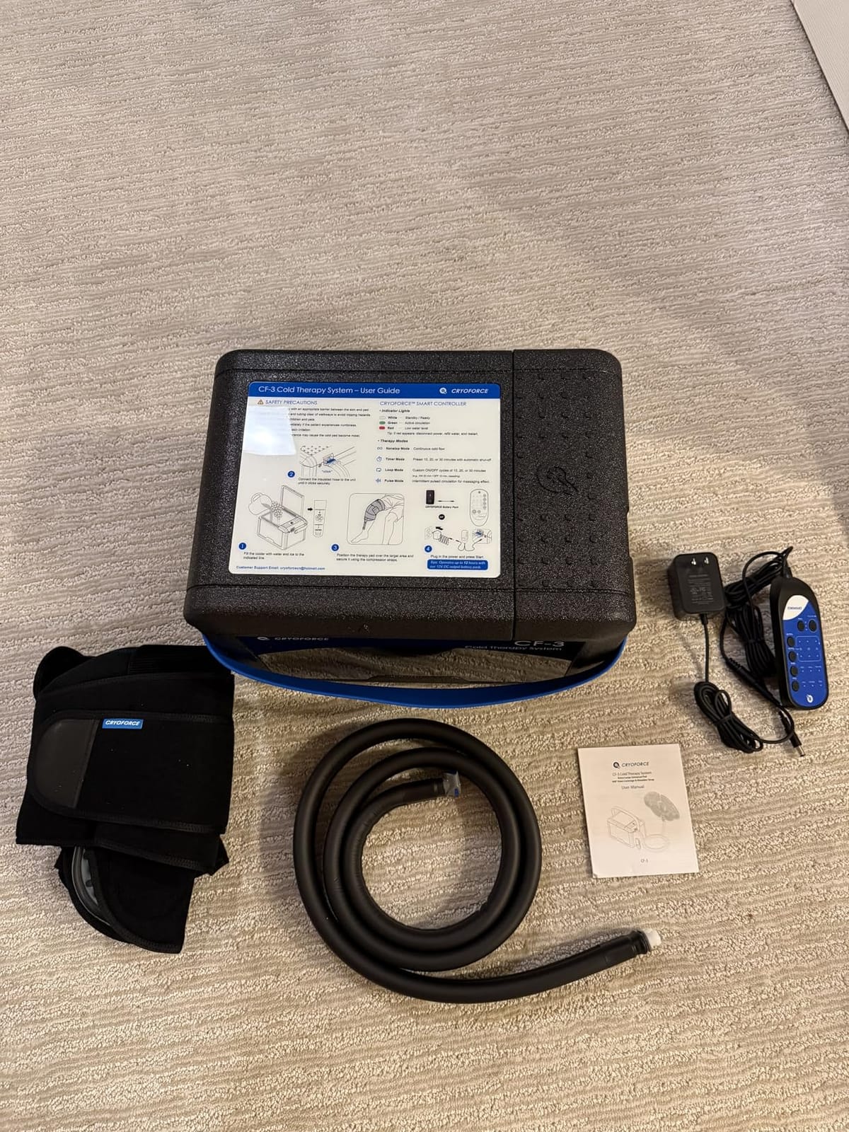 CF-3 Pro Cold Therapy Machine, Ice Machine for Knee & Shoulder | 11QT Large-Capacity Ice Therapy System, Programmable Cold Recovery Unit for ACL, TKR & Sports Training customer photo 2