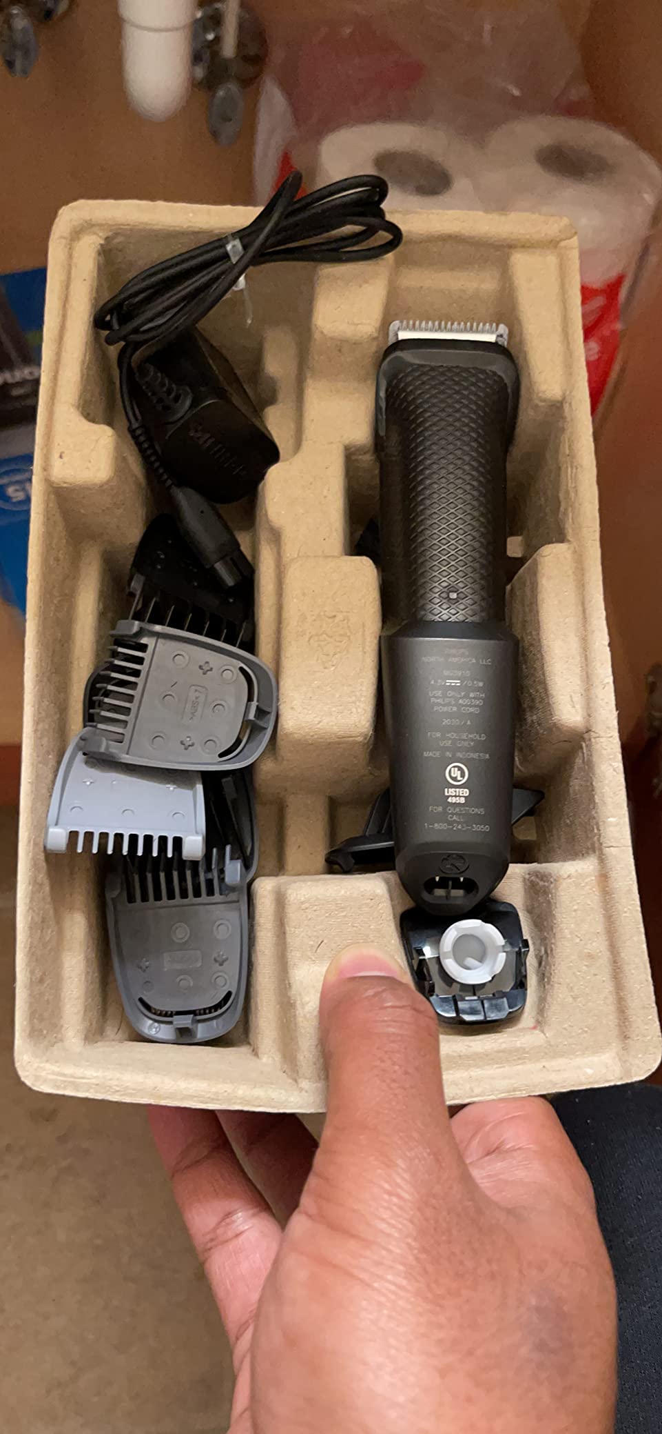 PHILIPS Multigroom Series 9000 24-in-1 Trimmer Beard, Hair & Body Grooming Kit | Precision Trimming Comb, Self-Sharpening Steel Blades, BeardSense Technology, Waterproof, Packaging May Vary customer photo 2