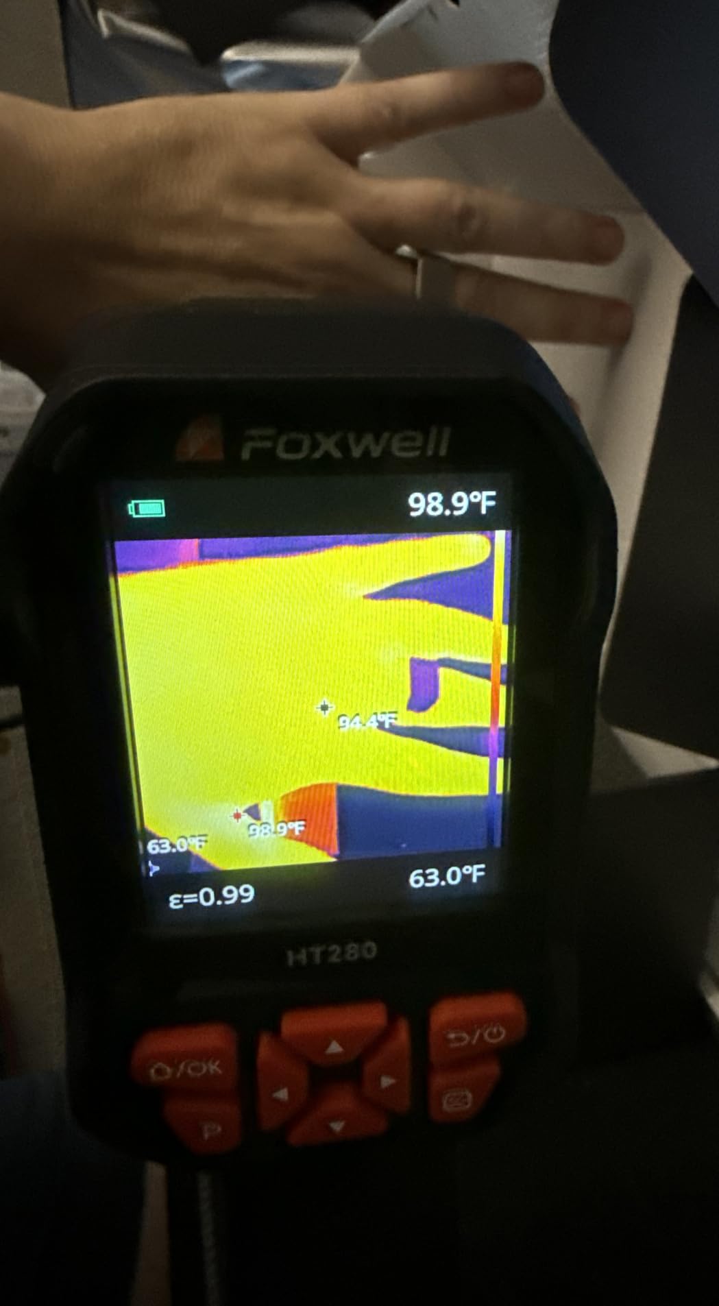 FOXWELL RT280 PRO Thermal Imaging Camera, Dual-Lens, 512 x 384 TISR, Black customer photo 1